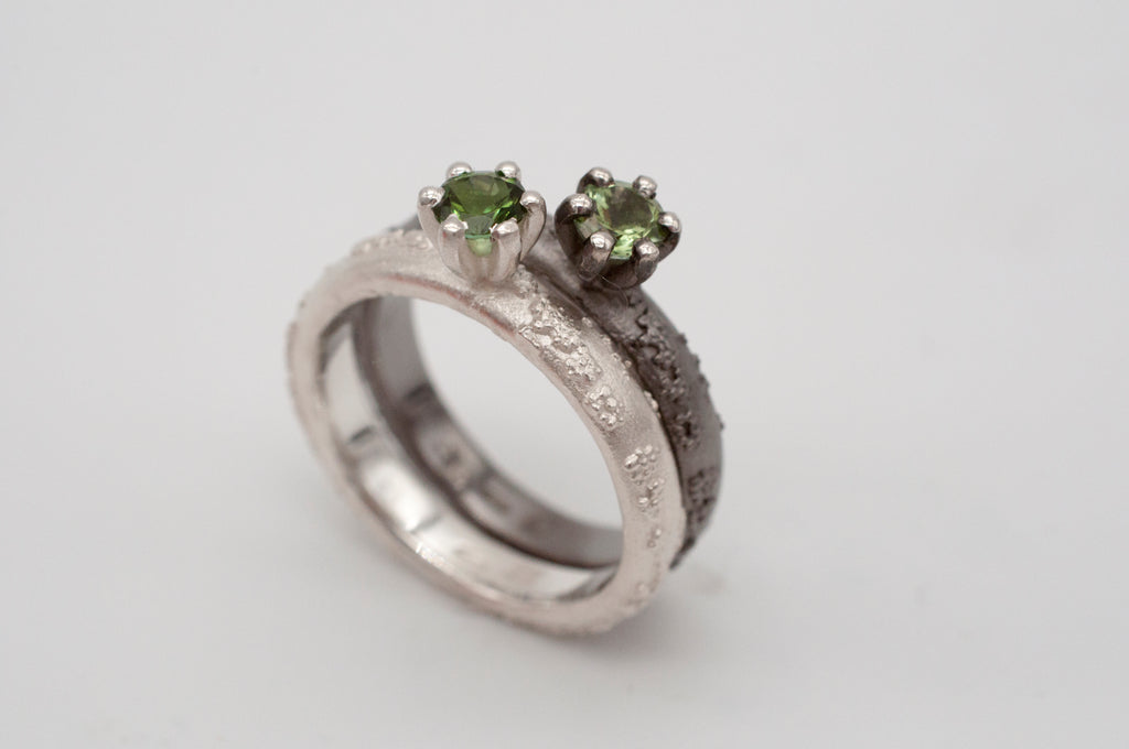 Ring - Weltenbummler - Canberra -  schwarz rhodiniert image 4