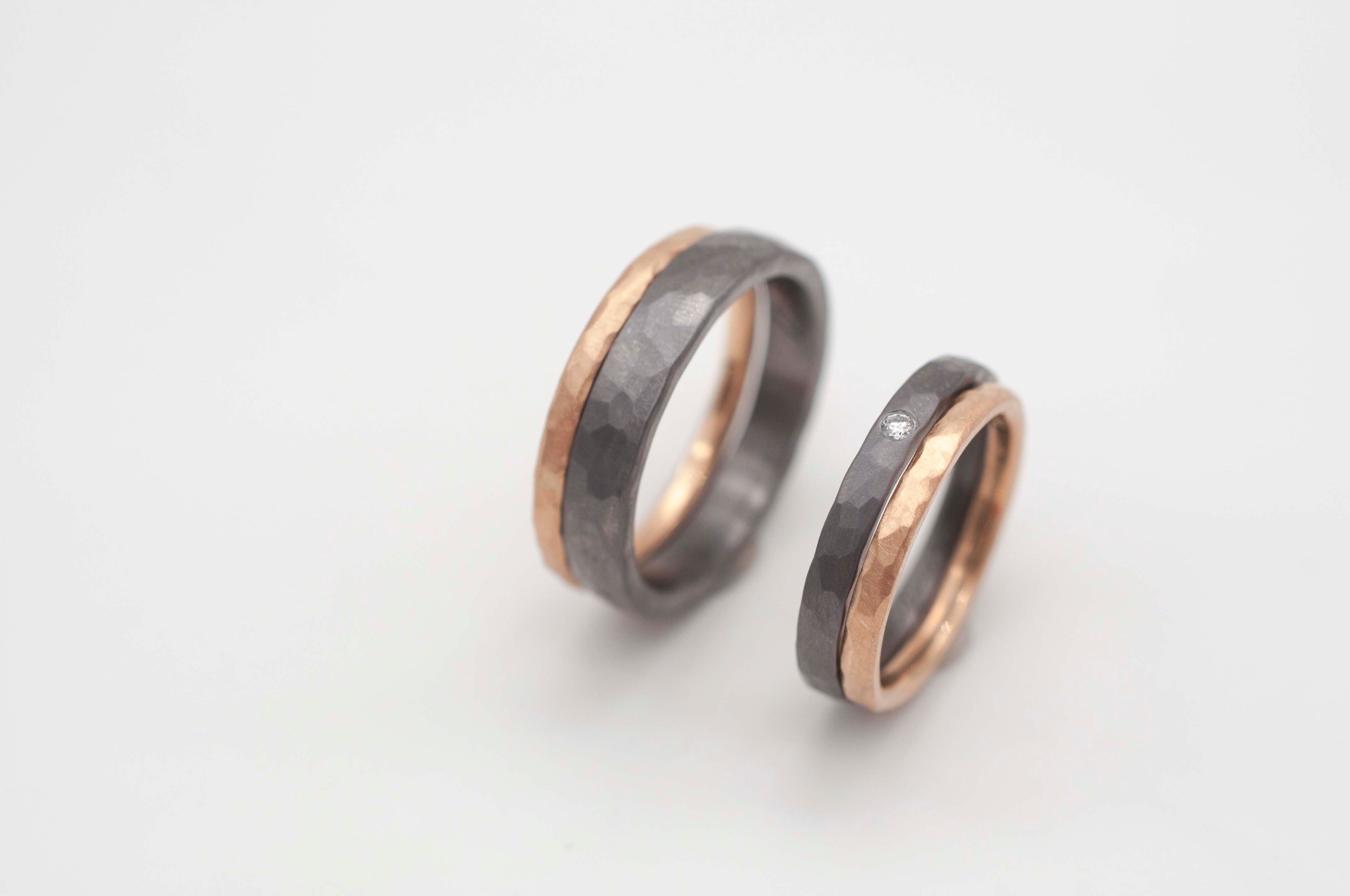 Eheringe - Ringstack - Hammer image 1