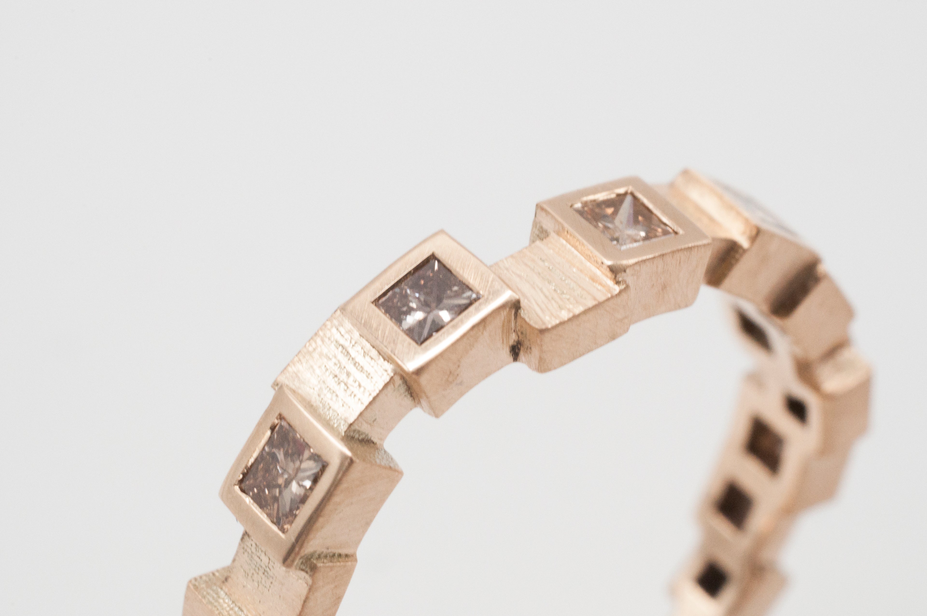 Memoryring Skyline - Kapstadt mit braunen Diamanten image 4