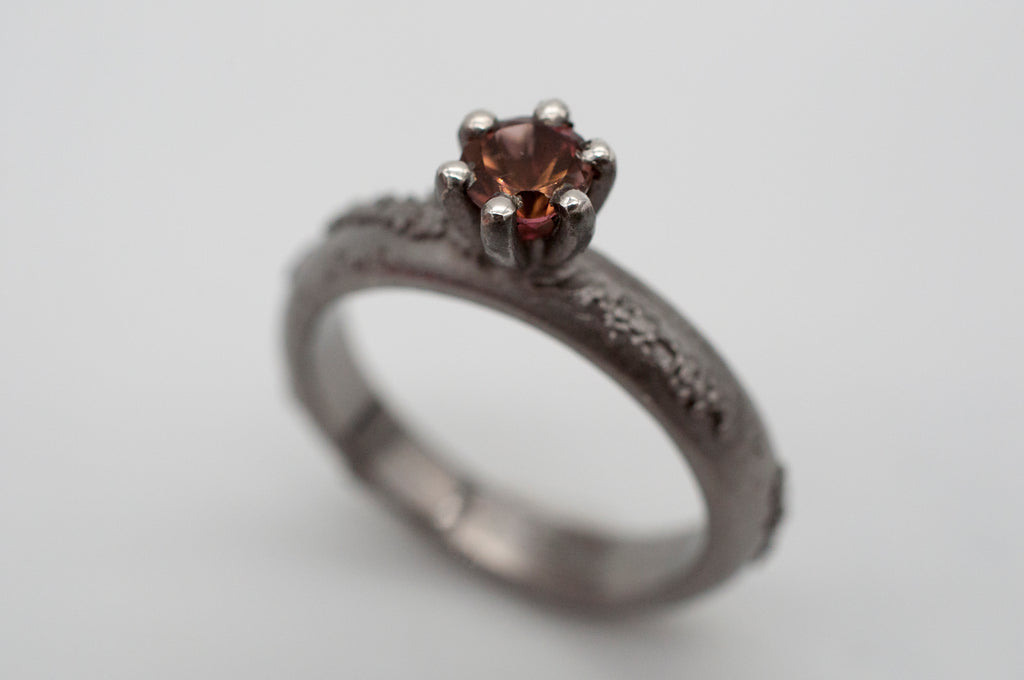 Ring - Weltenbummler - Canberra -  schwarz rhodiniert image 6