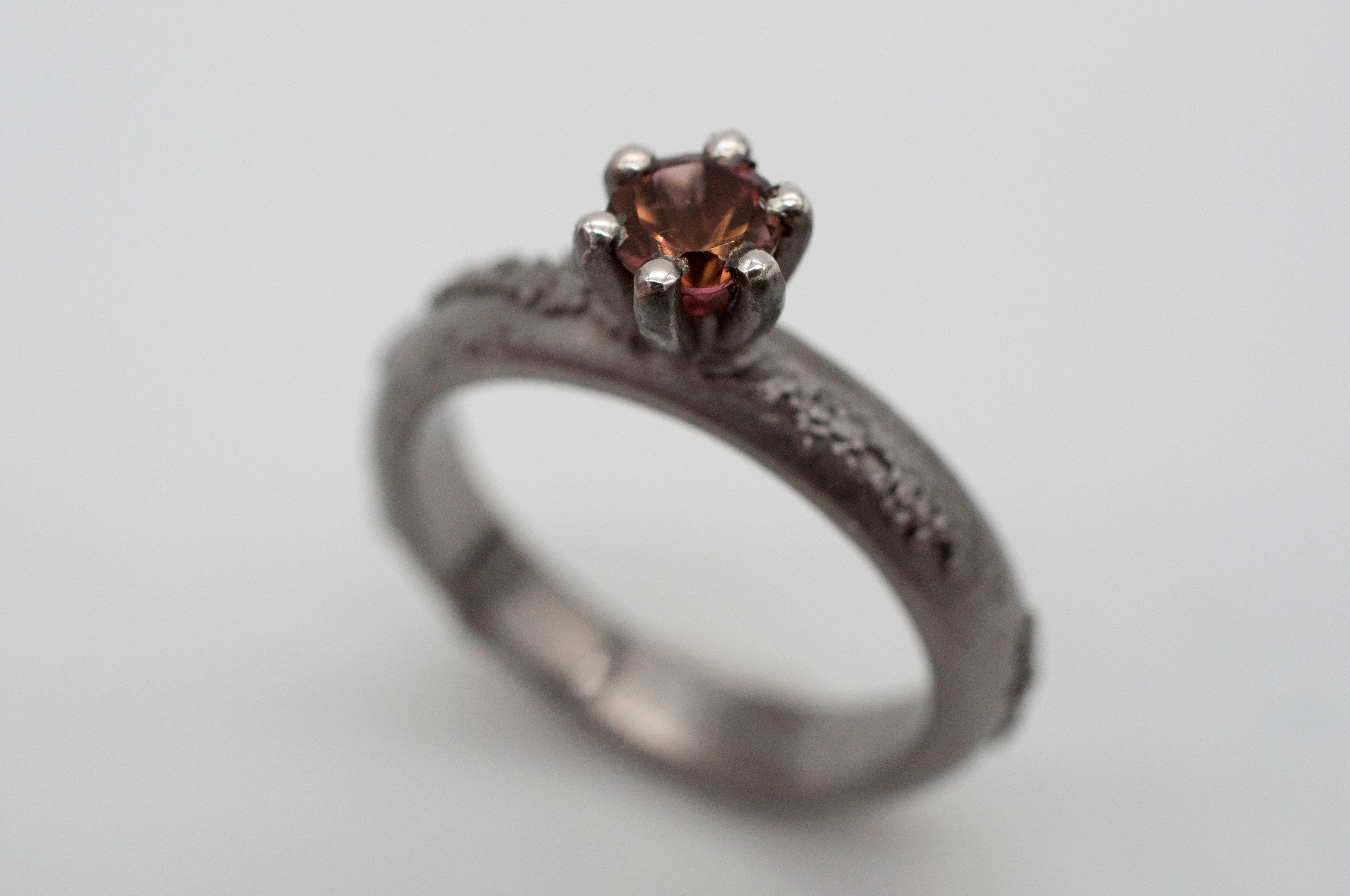 Ring - Weltenbummler - Canberra -  schwarz rhodiniert image 6