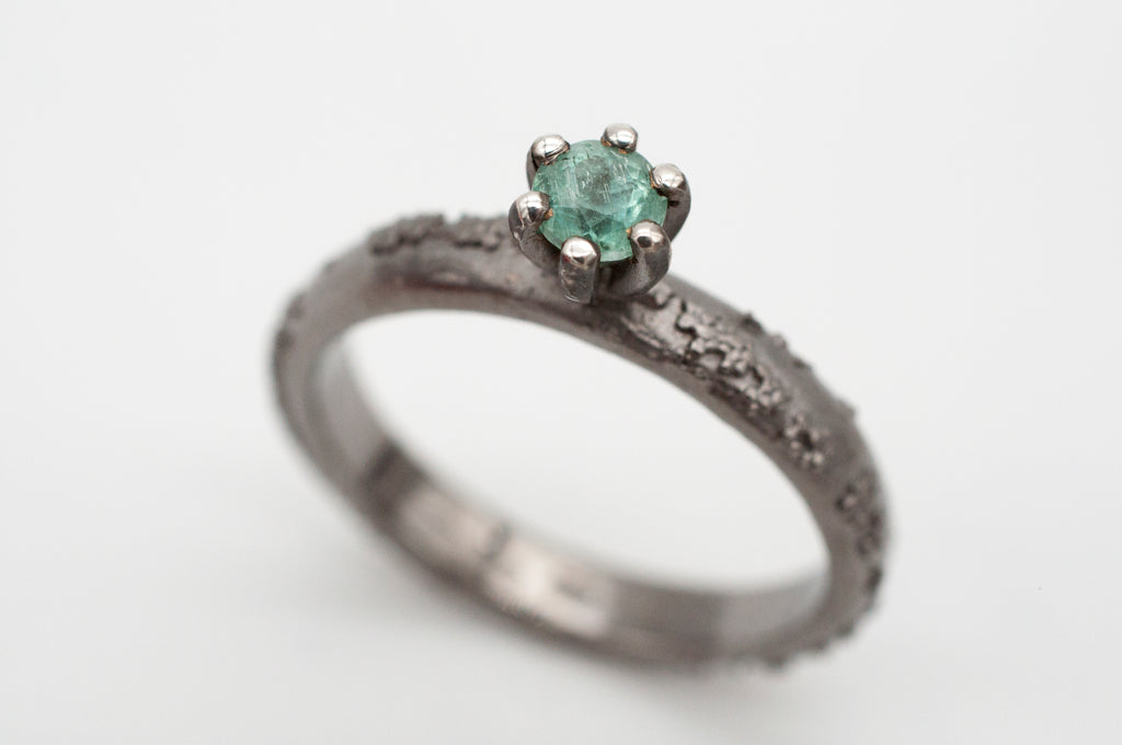 Ring - Weltenbummler - Canberra -  schwarz rhodiniert image 9