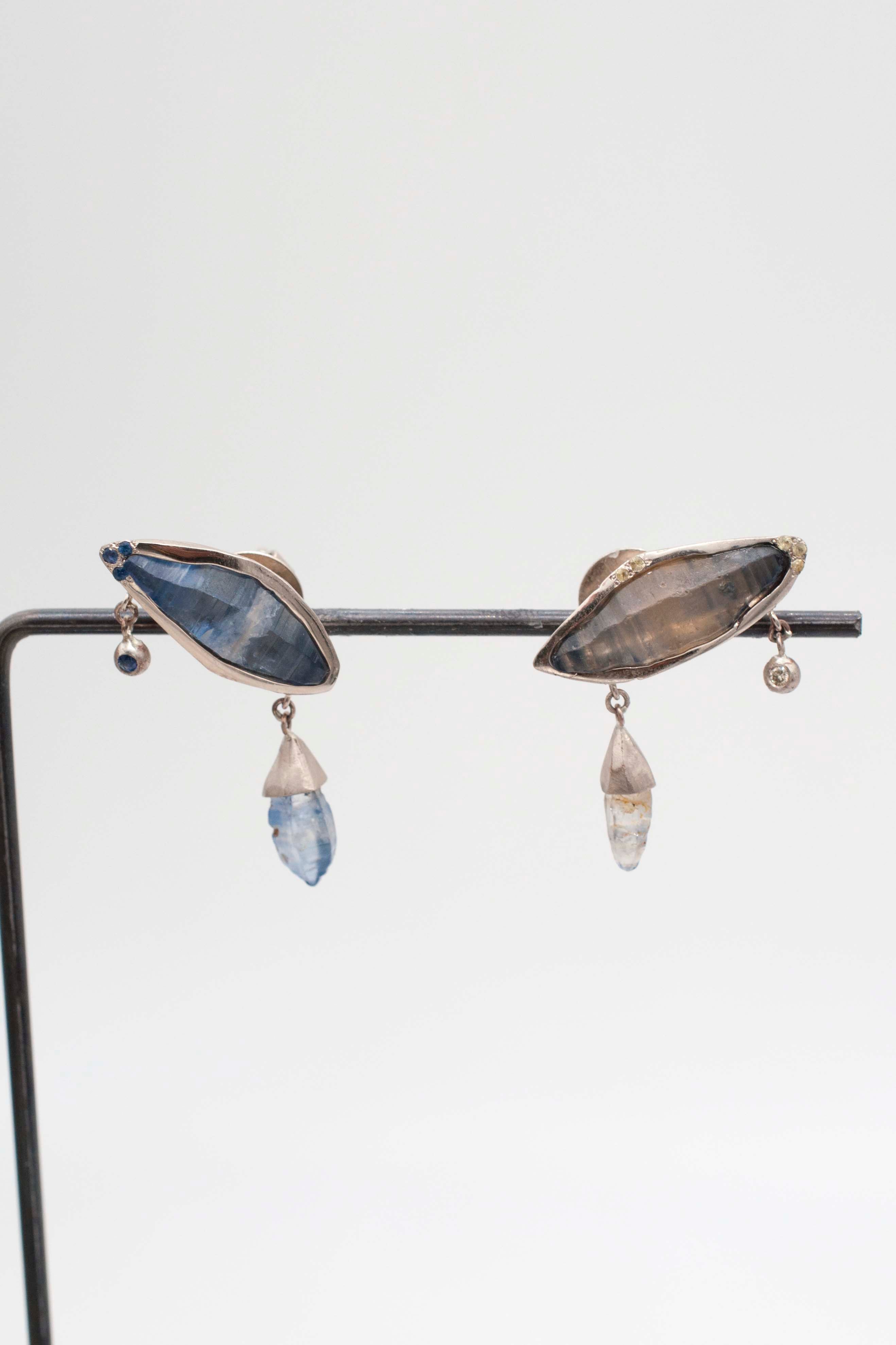 Sapphire Haze - Ohrringe Wassertropfen image 1