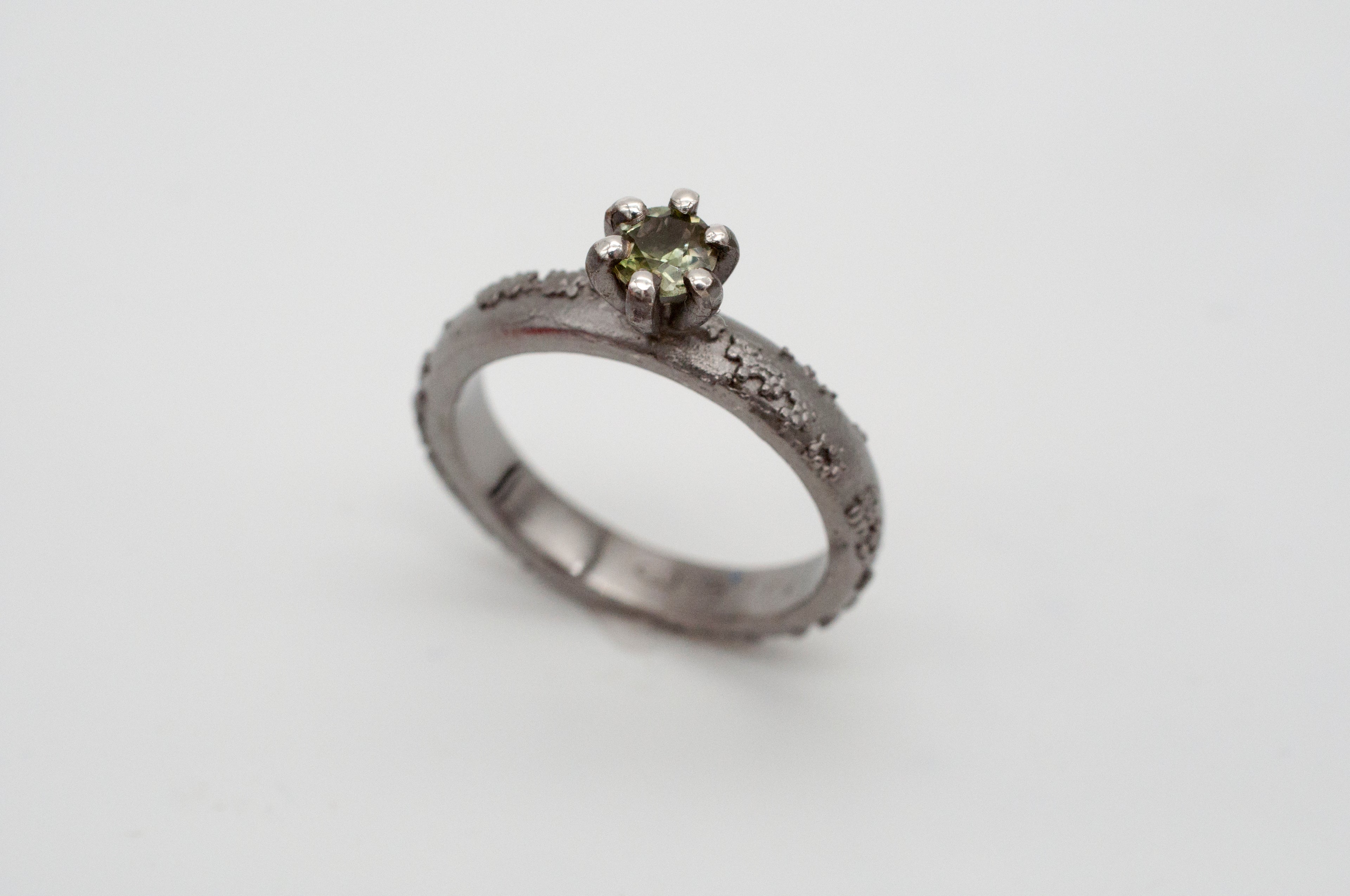 Ring - Weltenbummler - Canberra -  schwarz rhodiniert image 7