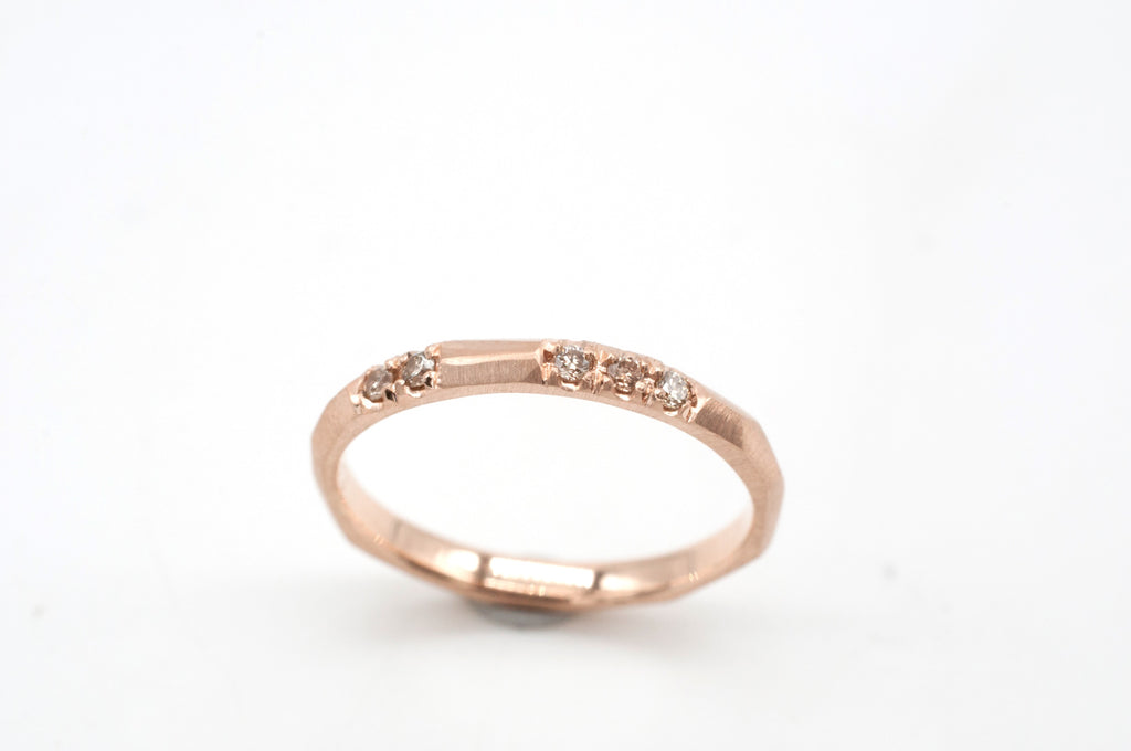 Ring Geometric Rocks - Champagne image 0