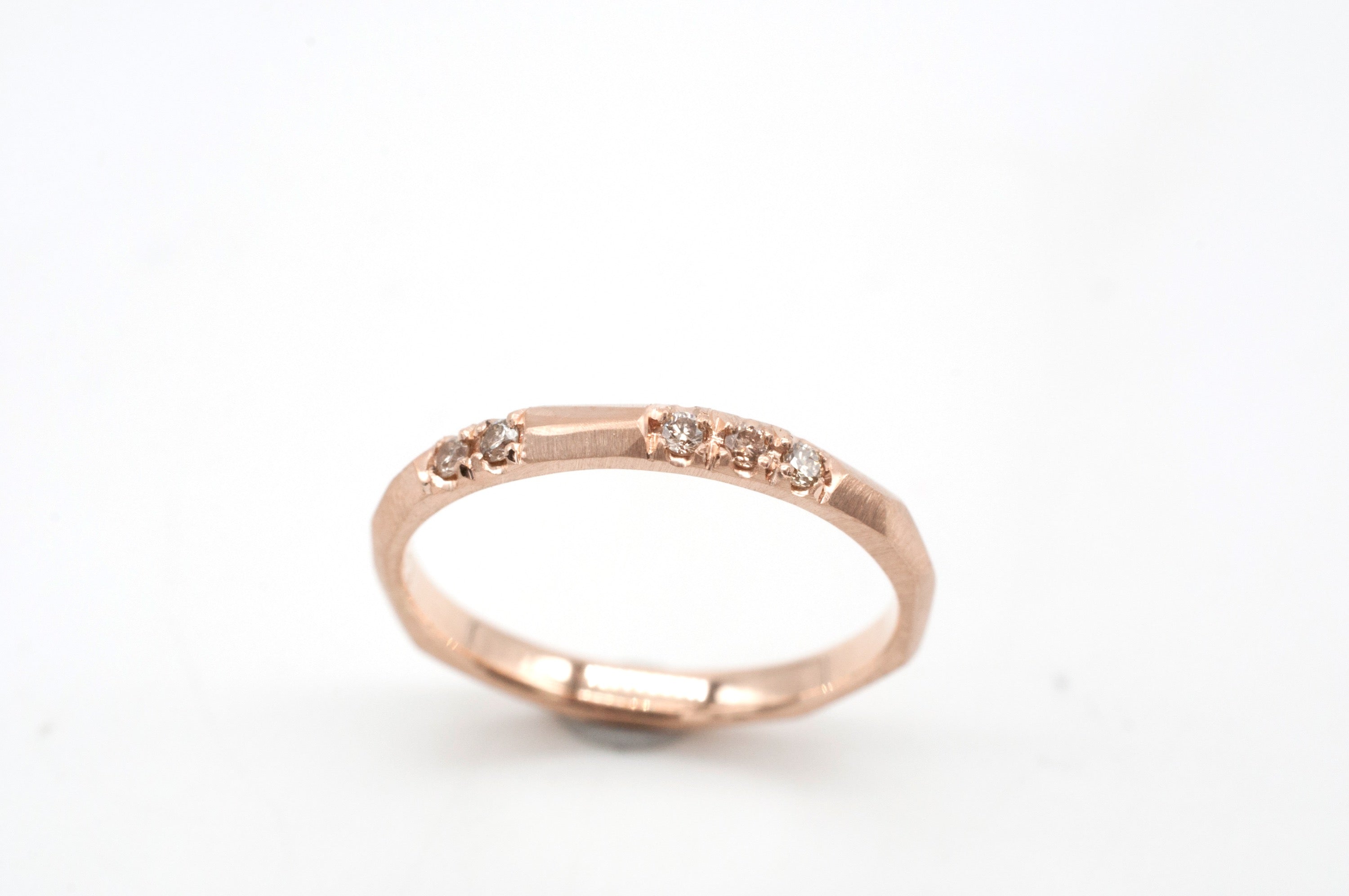 Ring Geometric Rocks - Champagne image 0