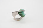 Ring - Mint Glacier mit einzigartiger Turmalinscheibe image 1