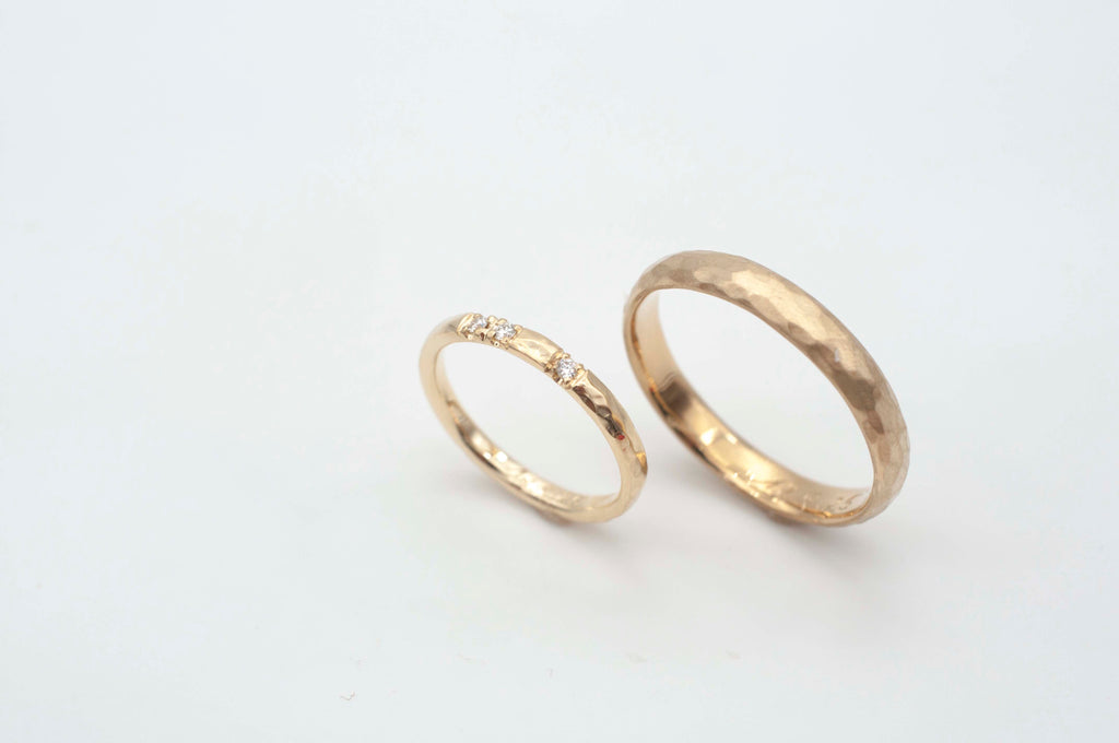 Eheringe Gehämmert aus recyceltem Gold image 10