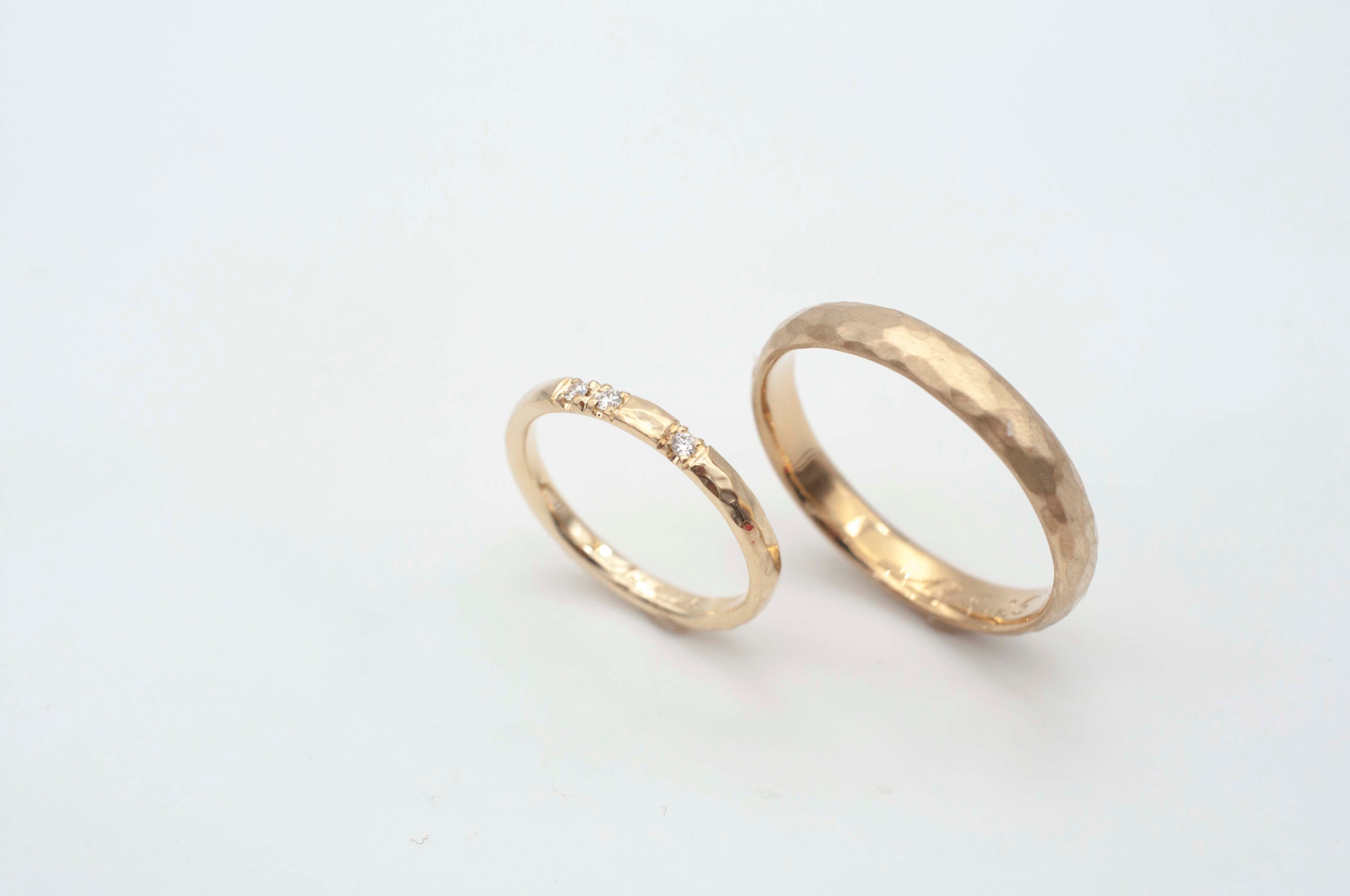 Eheringe Gehämmert aus recyceltem Gold image 10