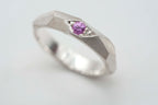 Ring - Geometric Rocks mit Saphir image 1