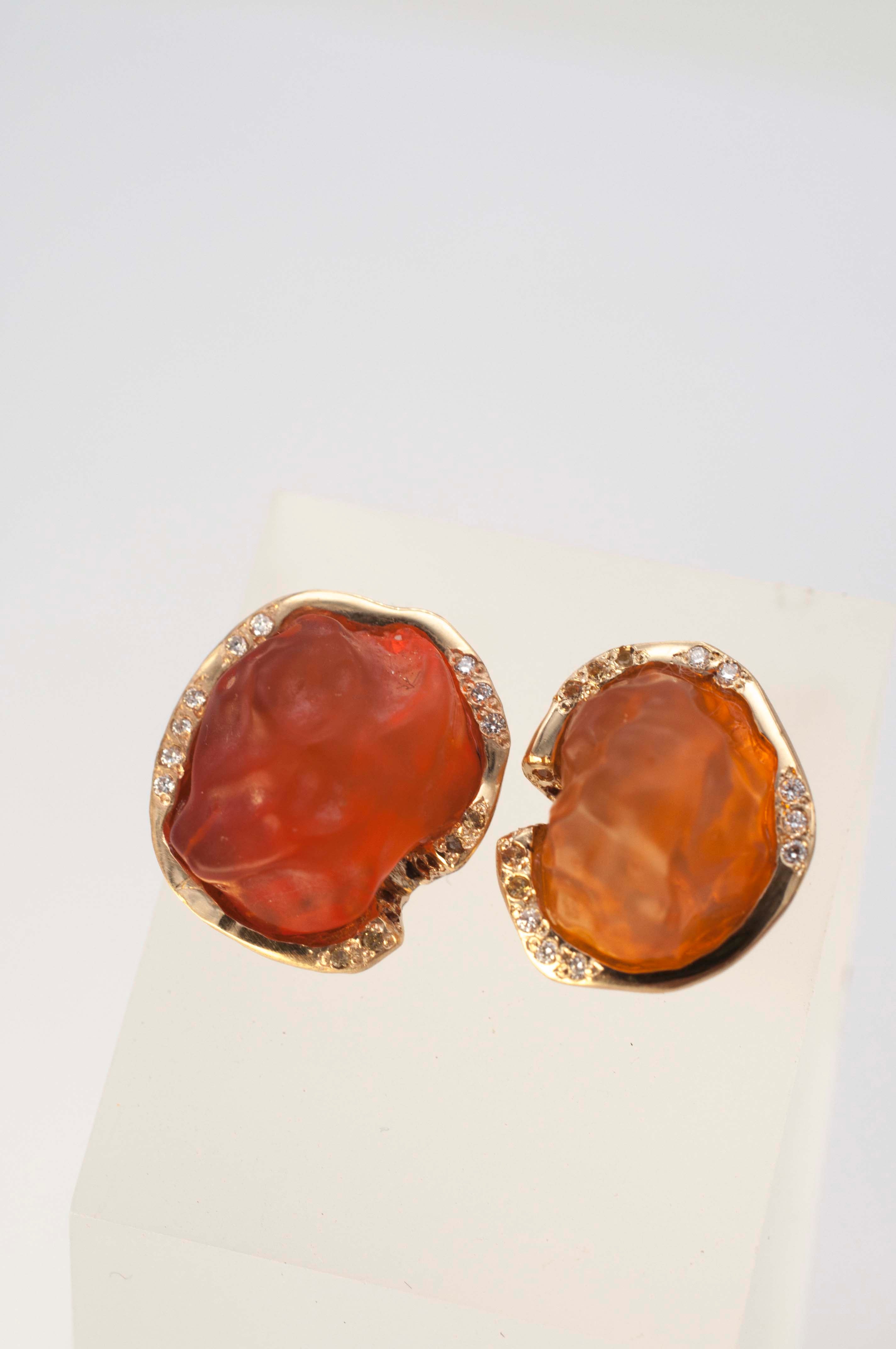 Ohrringe - Cosmic Dust - Feuerbälle image 0