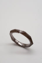 Ring Geometric Rock aus Tantal mit Diamant image 2