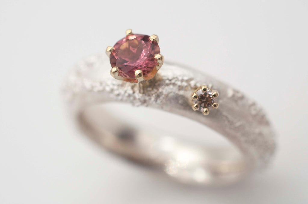 Weltenbummler - Ring - kleiner Prinz rosa und braun image 2