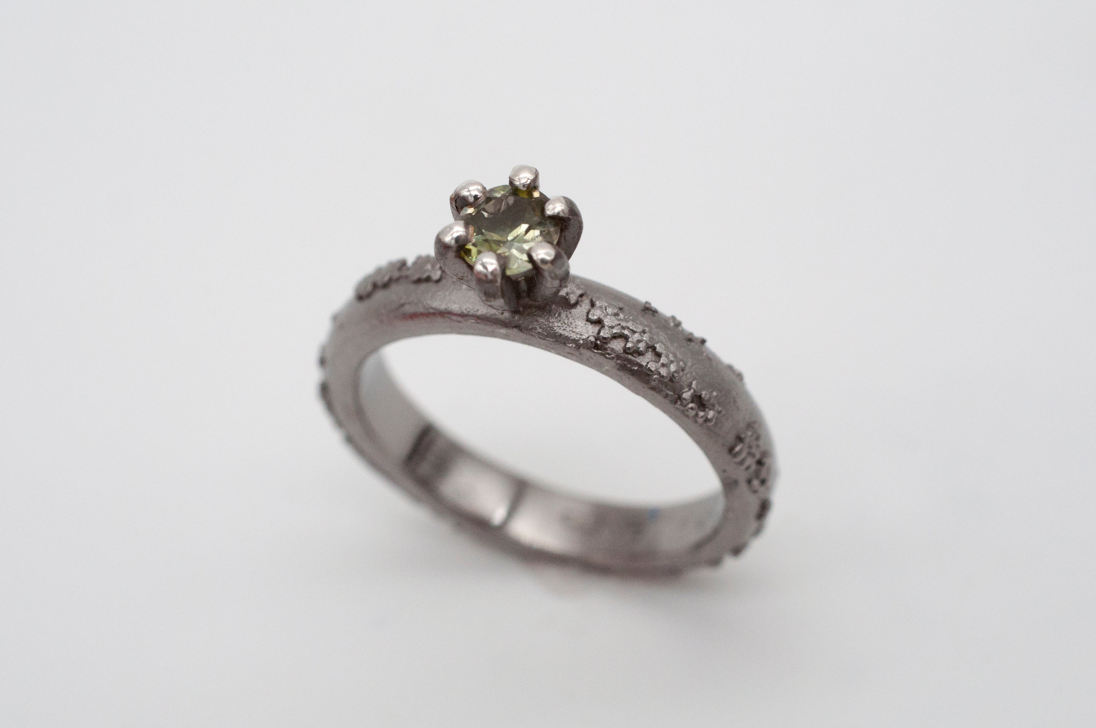 Ring - Weltenbummler - Canberra -  schwarz rhodiniert image 8