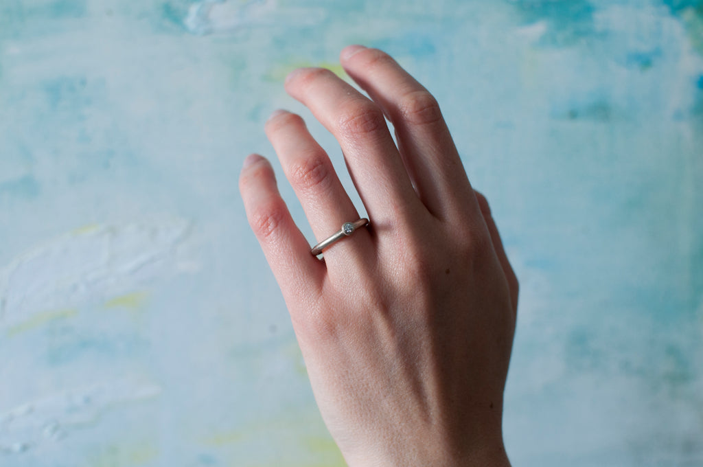 Ring - Pebbles - Gold mit Diamant image 14