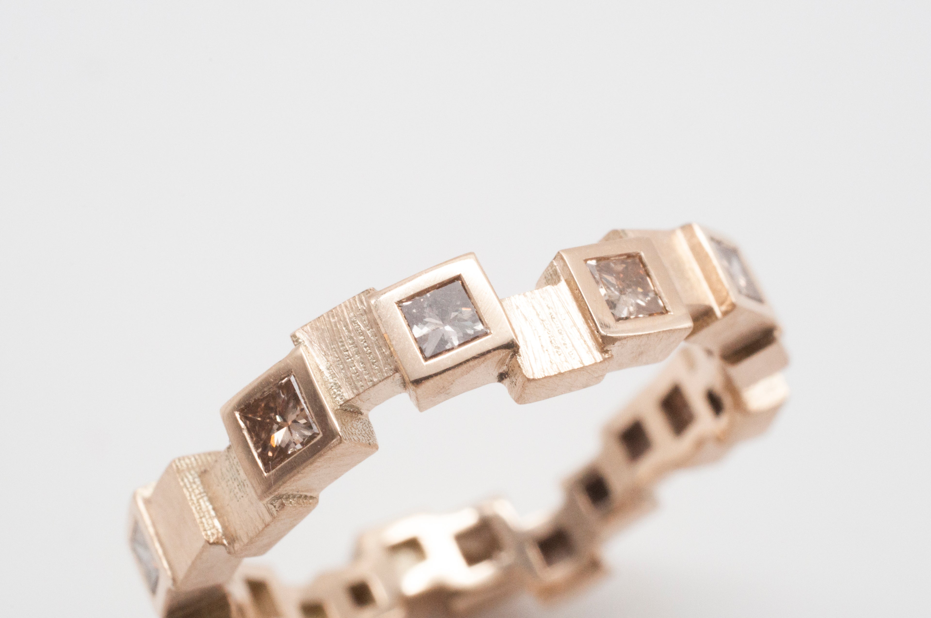 Memoryring Skyline - Kapstadt mit braunen Diamanten image 3