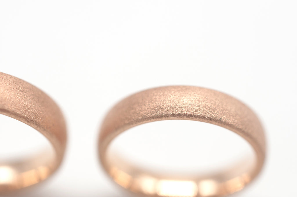 Eheringe - Schlagmatt aus recyceltem Gold image 2