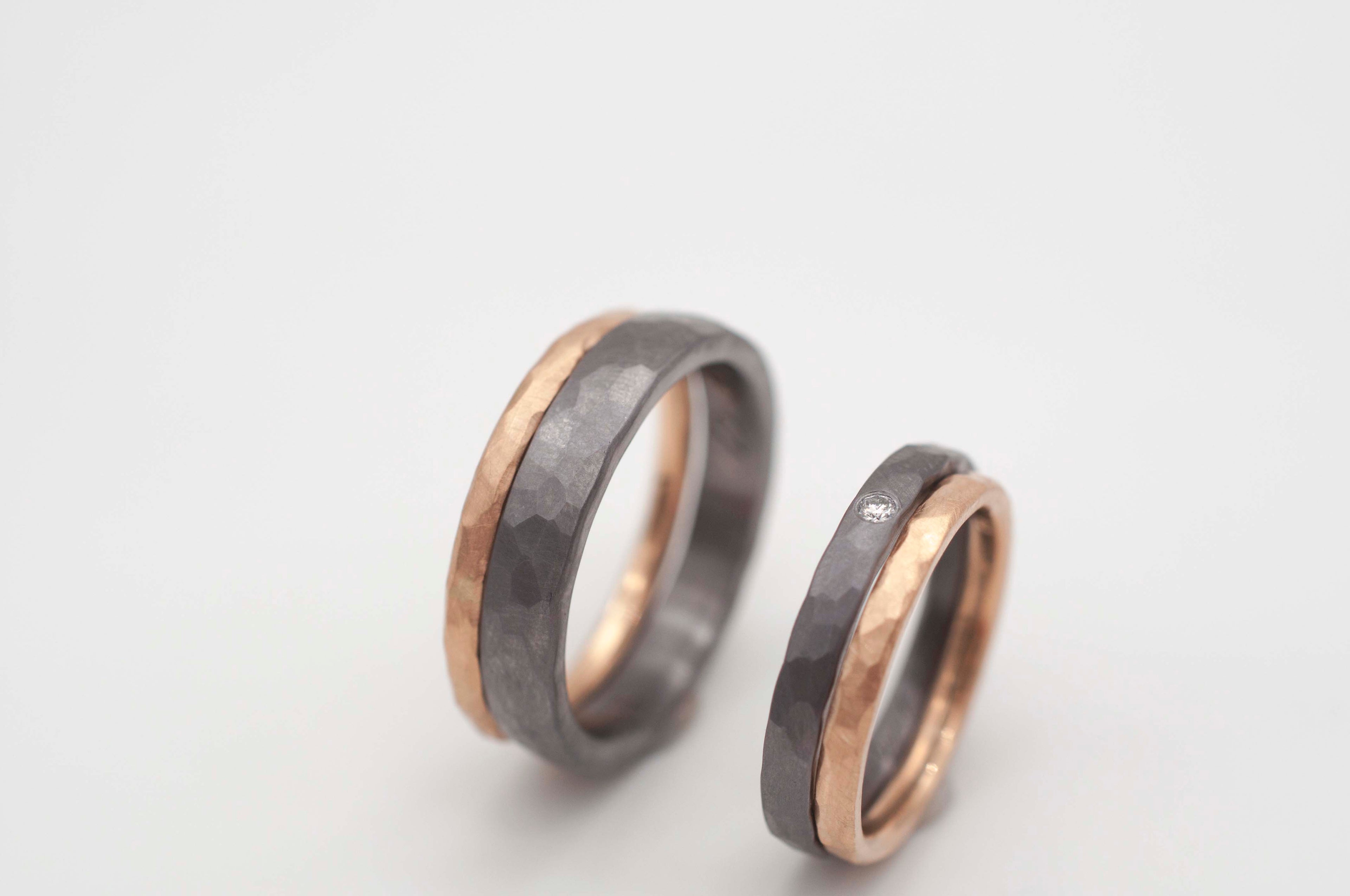 Eheringe - Ringstack - Hammer image 3