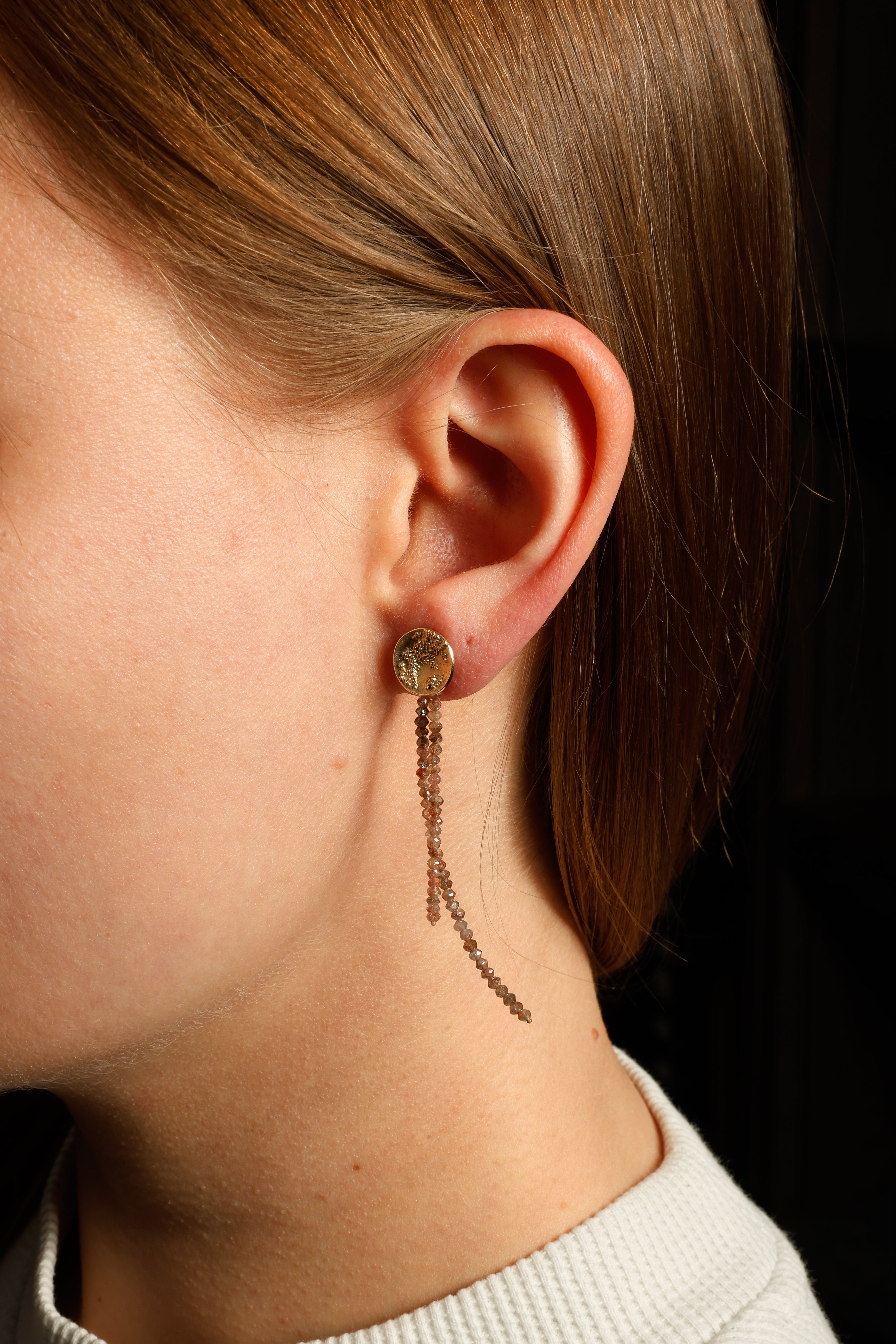 Earring Charms - Brown Diamonds