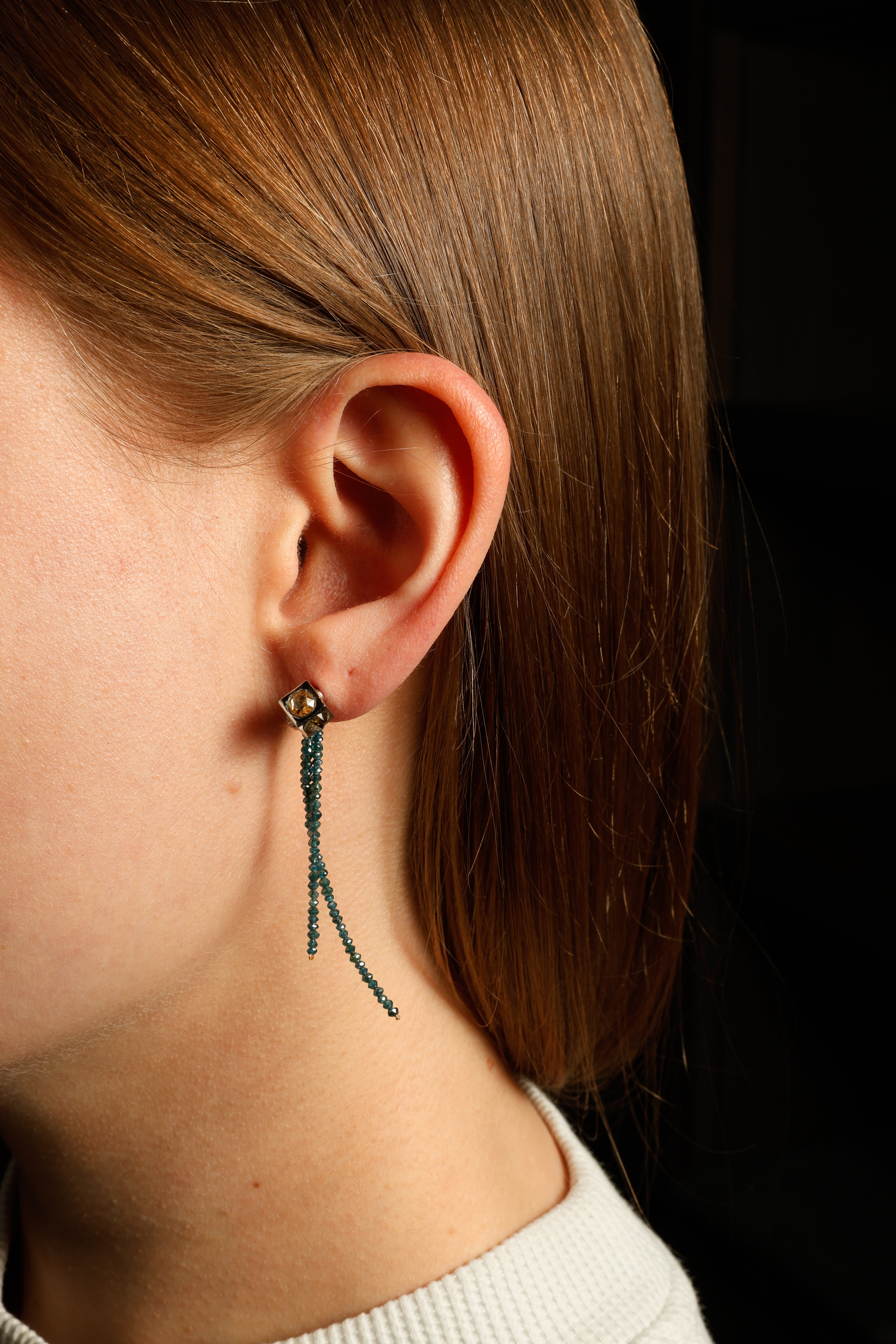 Earring Charms - Turquoise Diamonds