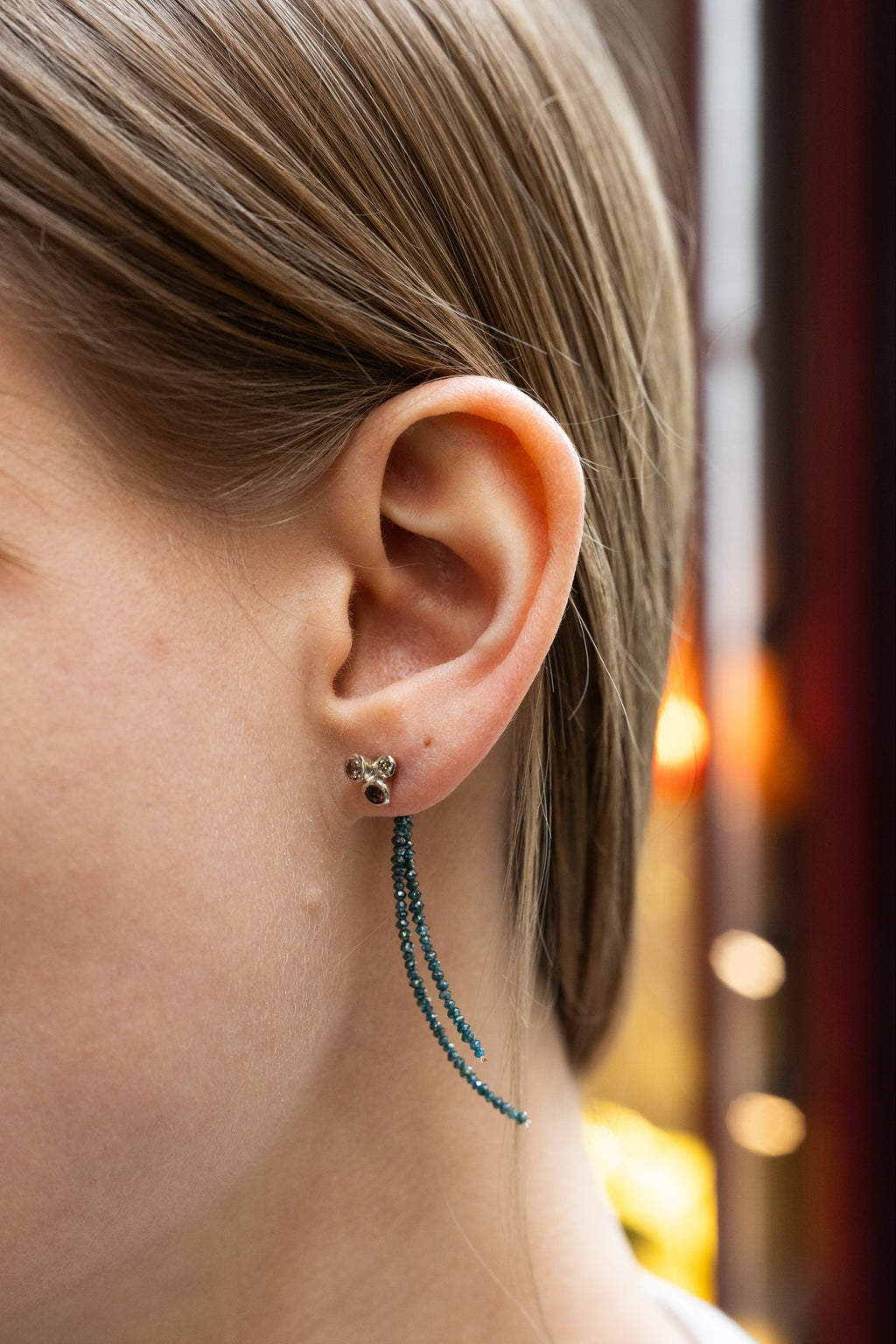Earring Charms - Turquoise Diamonds