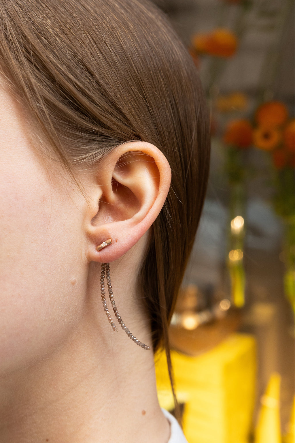 Earring Charms - Brown Diamonds