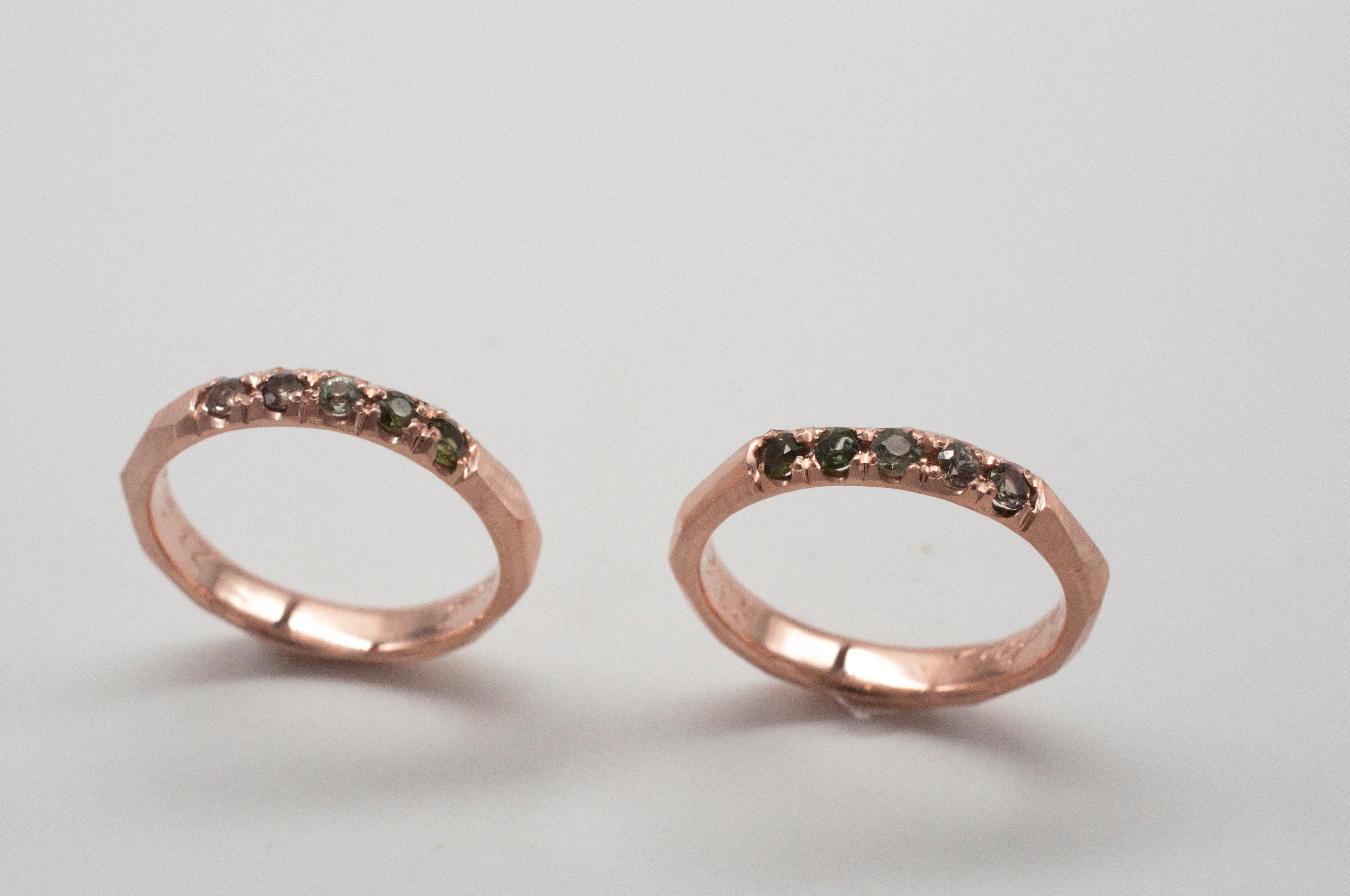 Eheringe - Geometric Rock mit Turmalinen