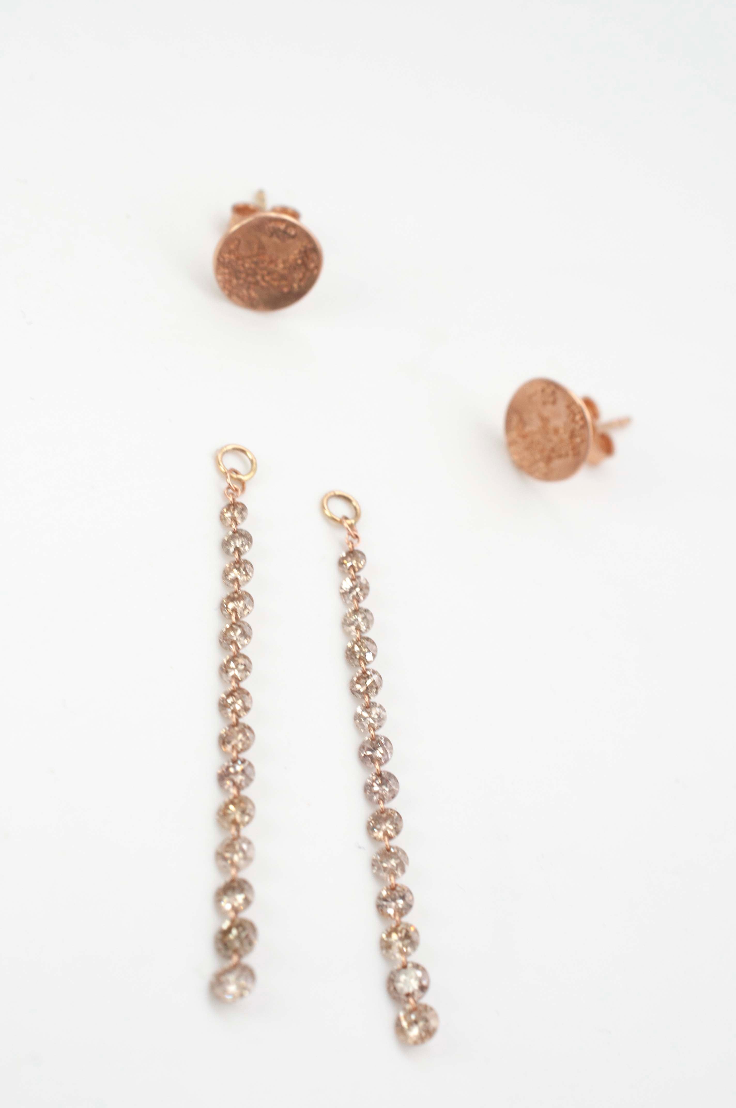 Anhänger für Ohrringe - Diamantkaskade