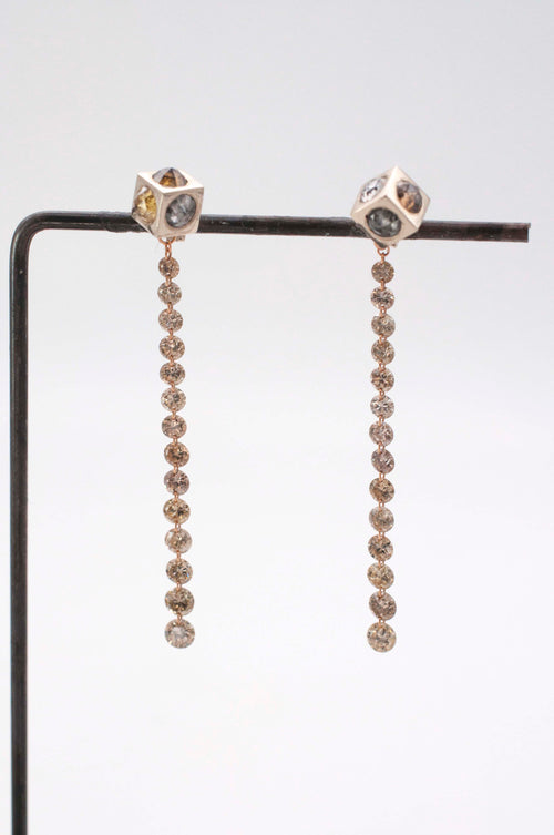 Anhänger für Ohrringe - Diamantkaskade