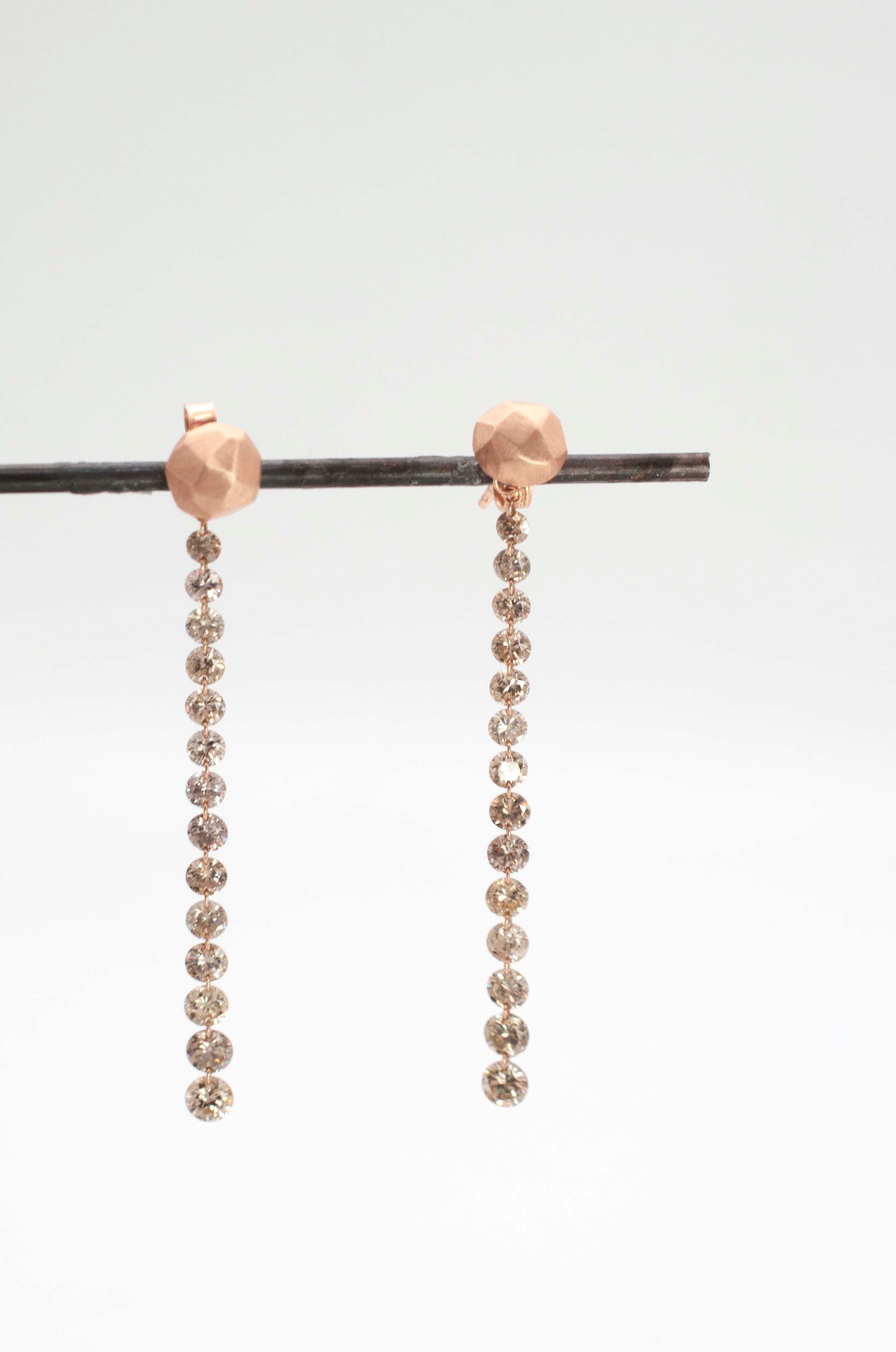 Anhänger für Ohrringe - Diamantkaskade