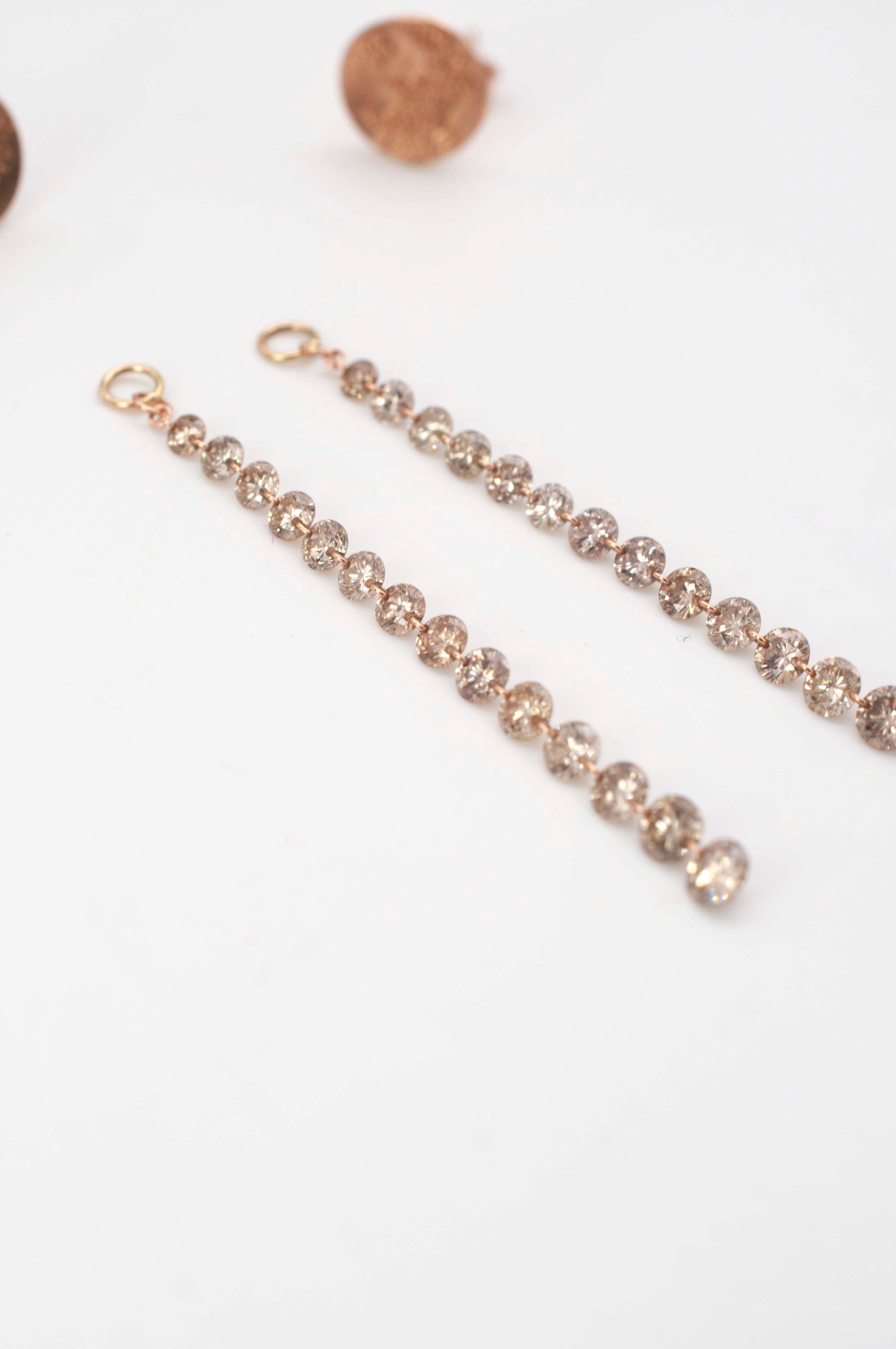 Anhänger für Ohrringe - Diamantkaskade