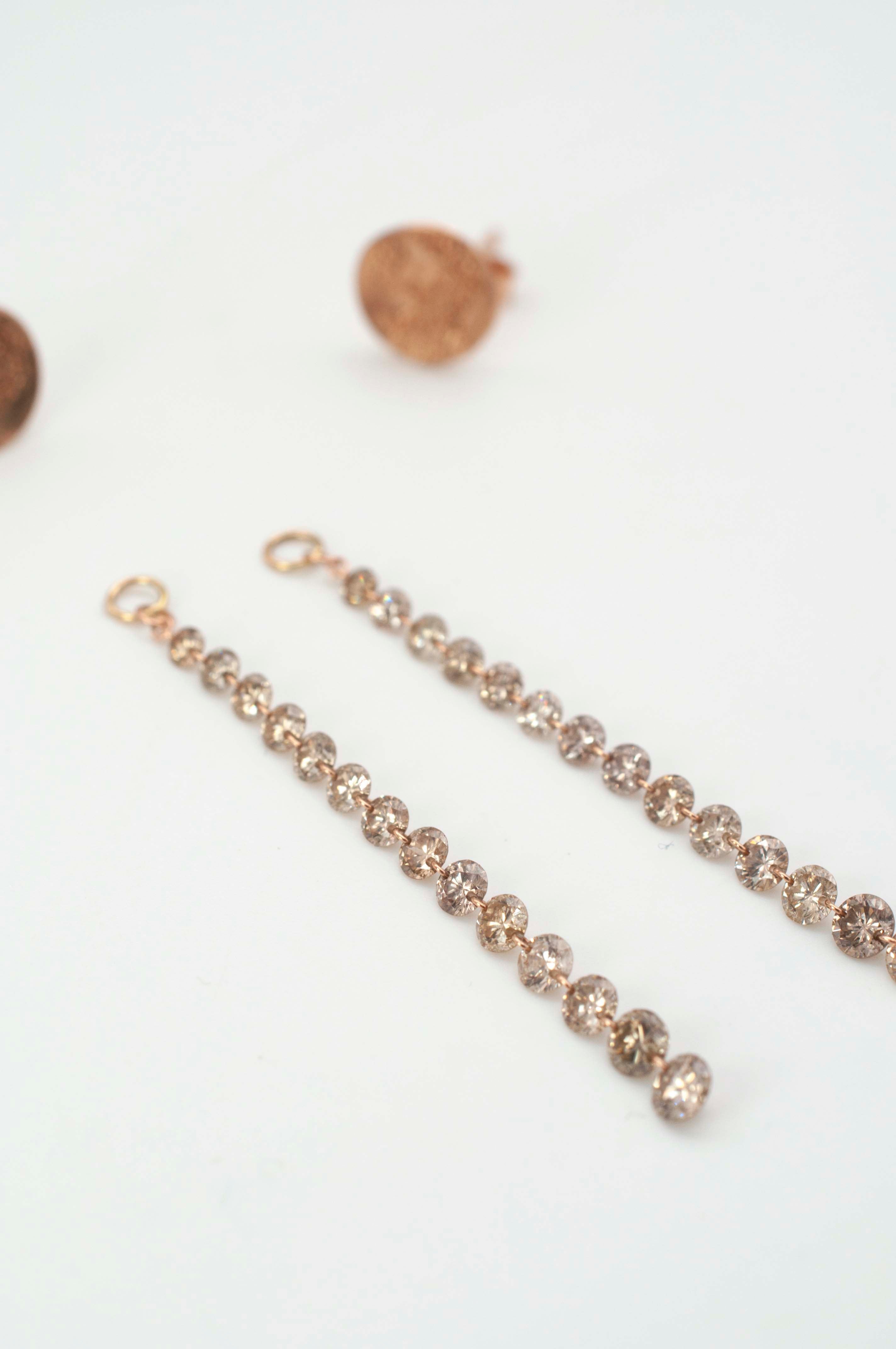 Anhänger für Ohrringe - Diamantkaskade