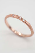 Ring Geometric Rock - White