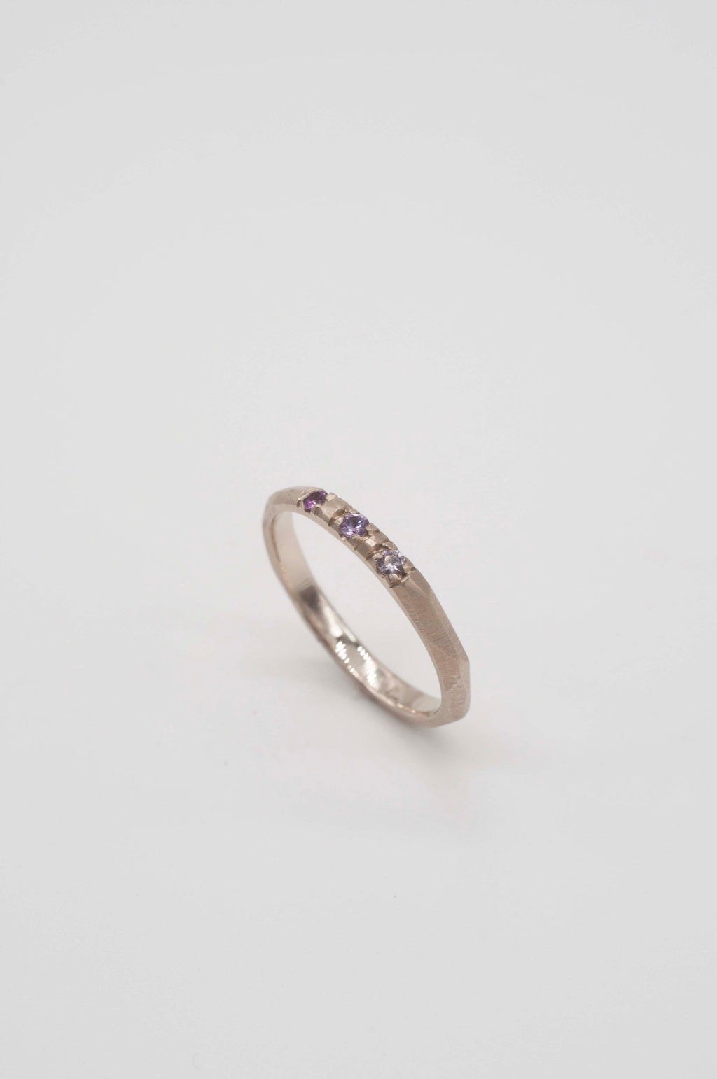 Ring Geometric Rock - Violet