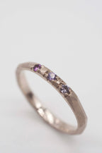 Ring Geometric Rock - Violet