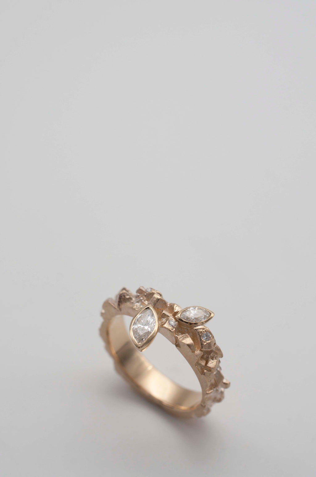 Ring - Mineral with Navette Diamonds