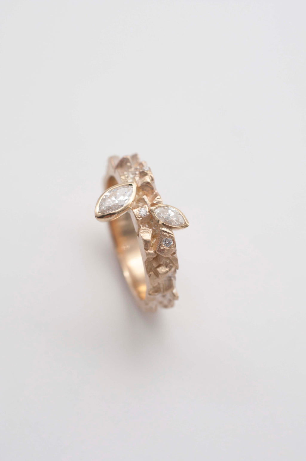 Ring - Mineral with Navette Diamonds