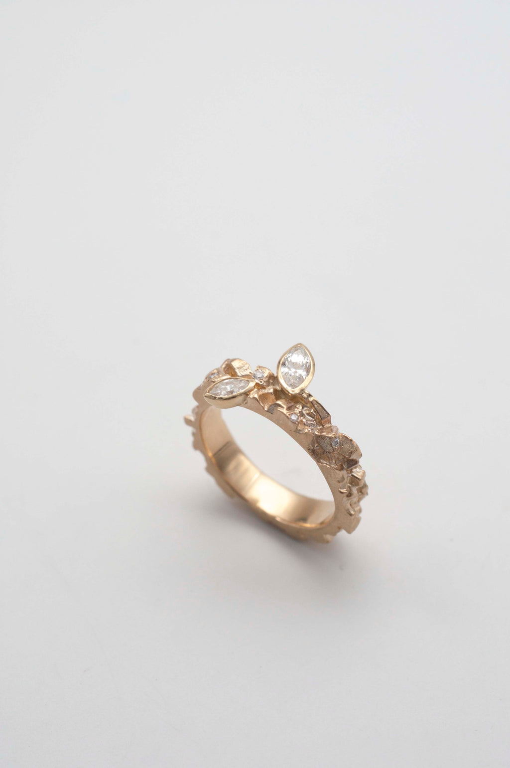Ring - Mineral with Navette Diamonds