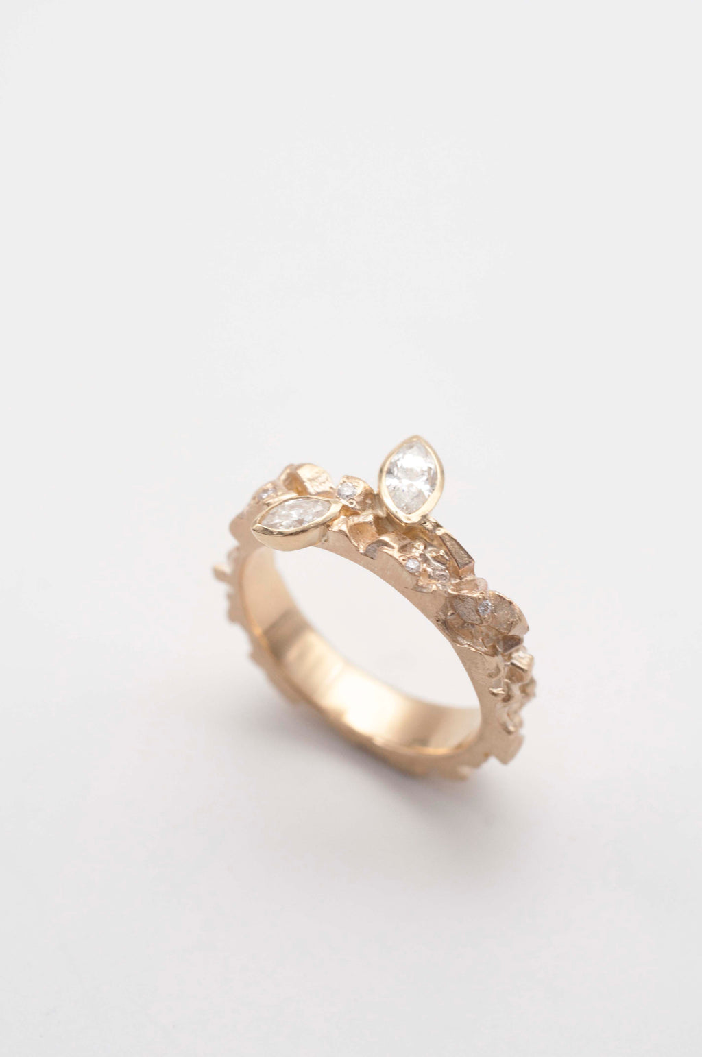 Ring - Mineral with Navette Diamonds
