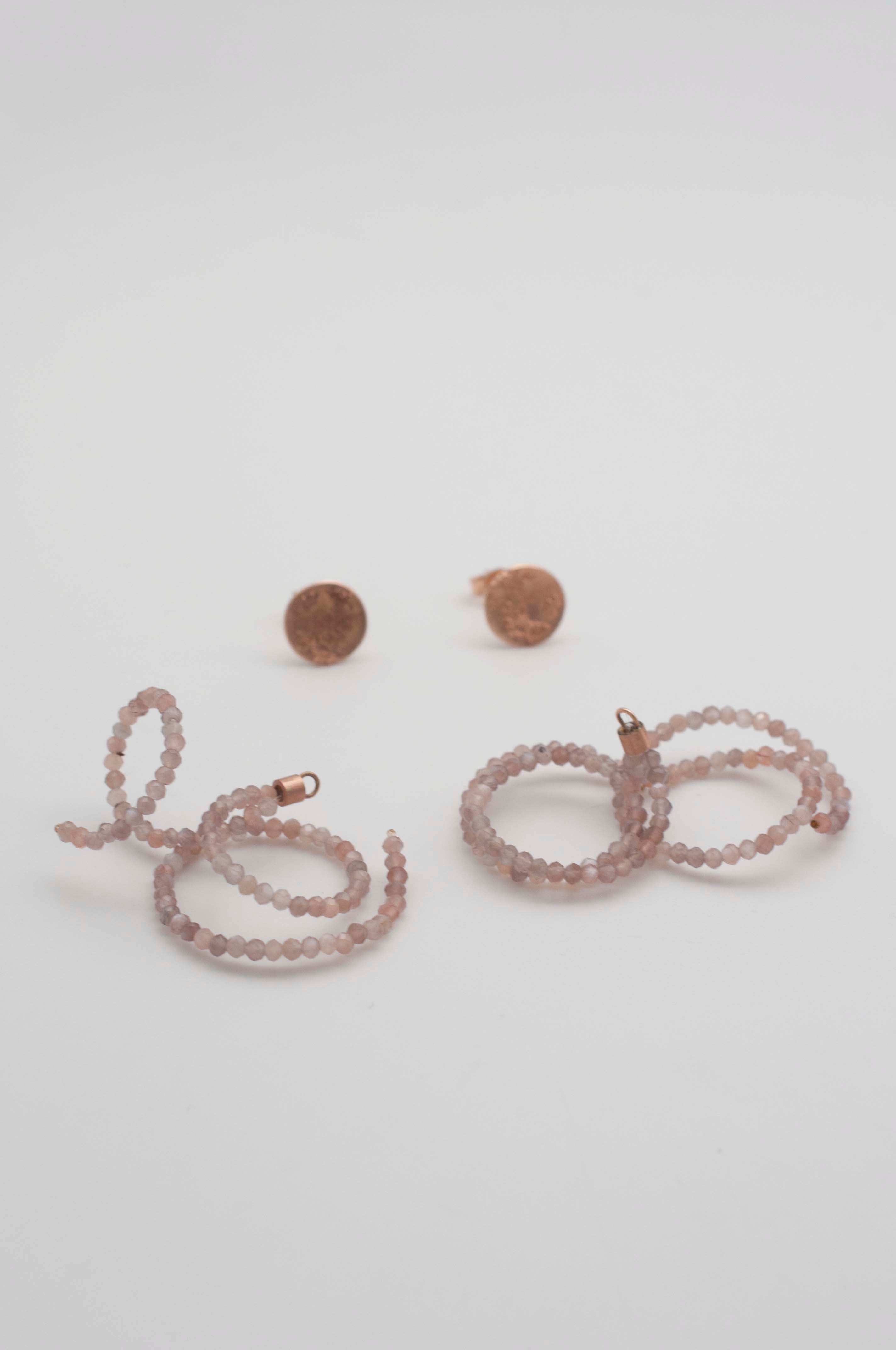 Earrings Charms - Moonstone