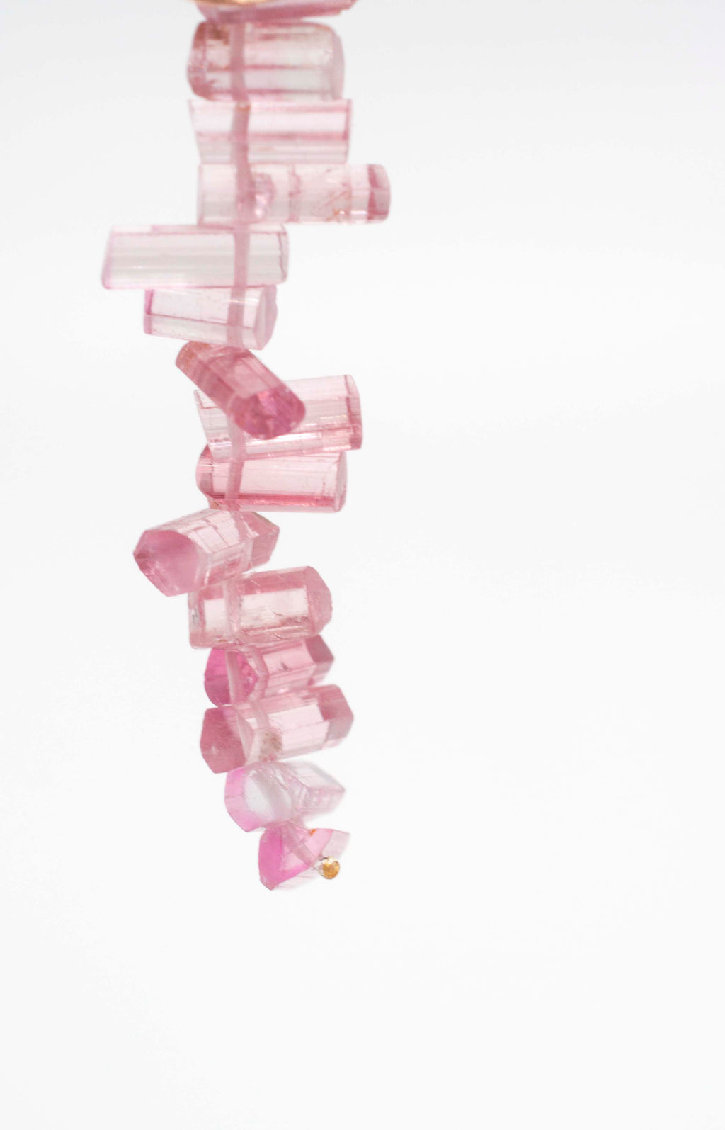 Earring Charms - Pink Tourmaline Crystal