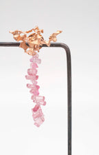 Earring Charms - Pink Tourmaline Crystal