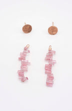 Earring Charms - Pink Tourmaline Crystal