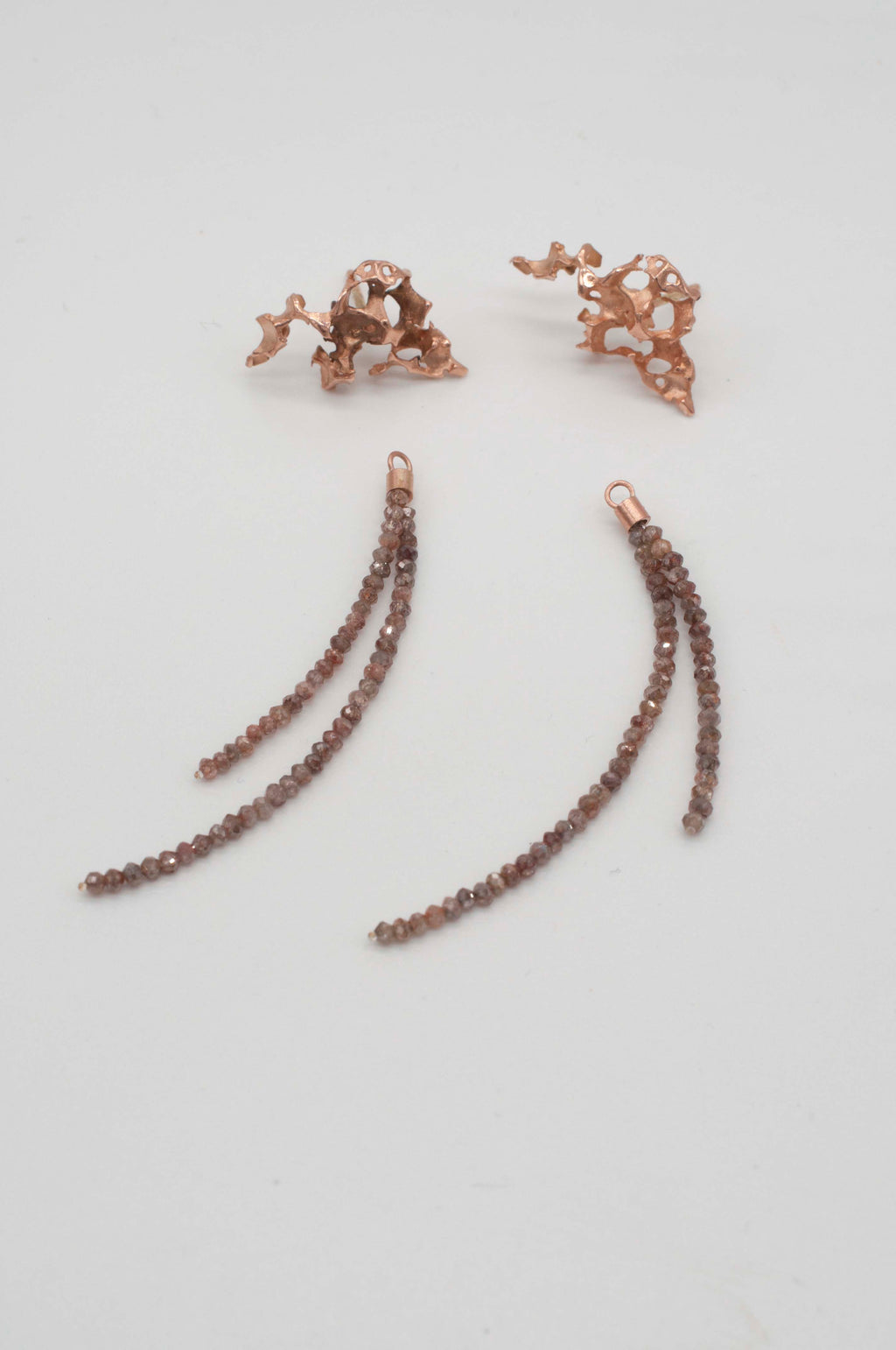 Earring Charms - Brown Diamonds