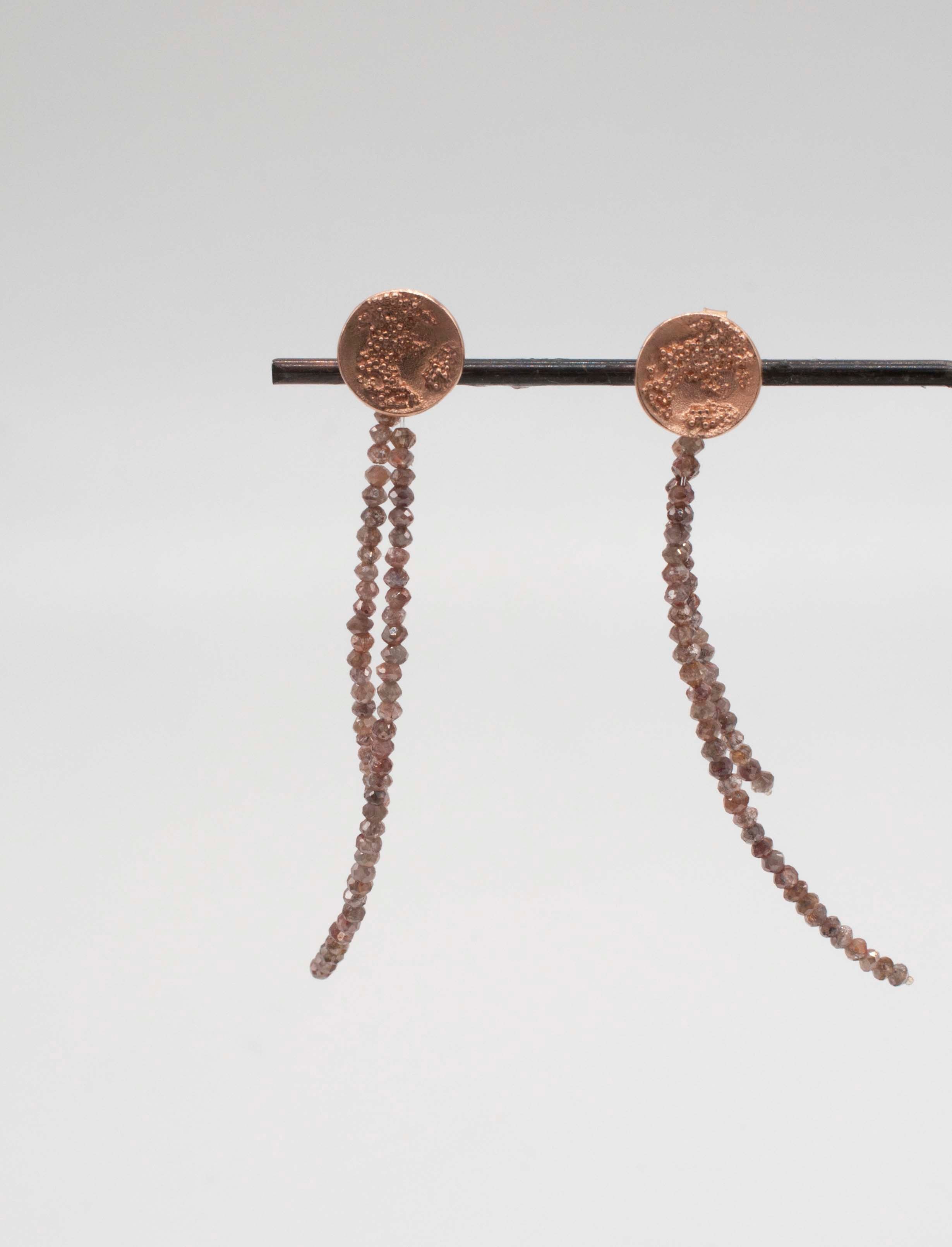 Earring Charms - Brown Diamonds