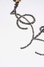 Earring Charms - Black Diamond Hoops