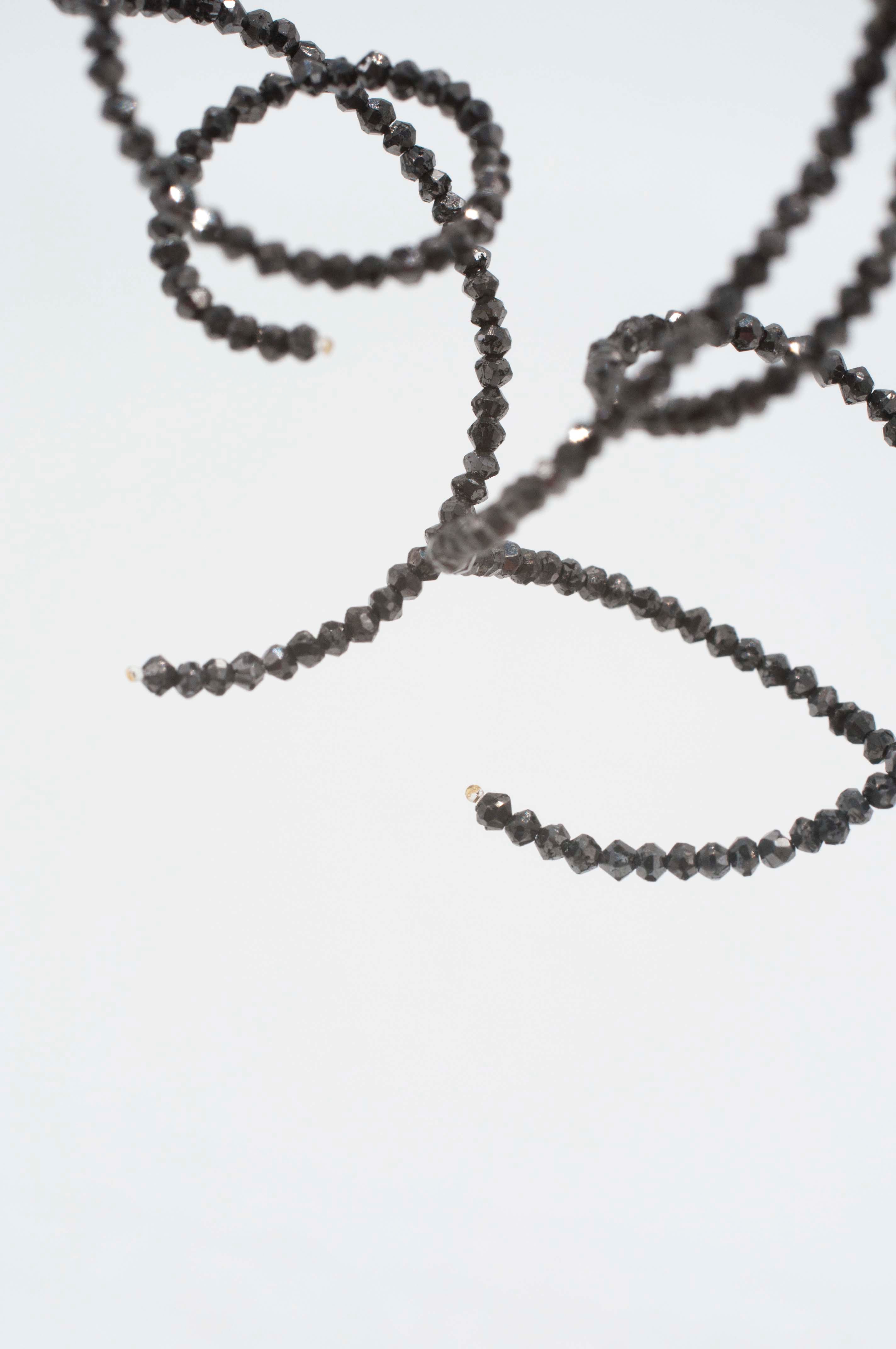 Earring Charms - Black Diamond Hoops