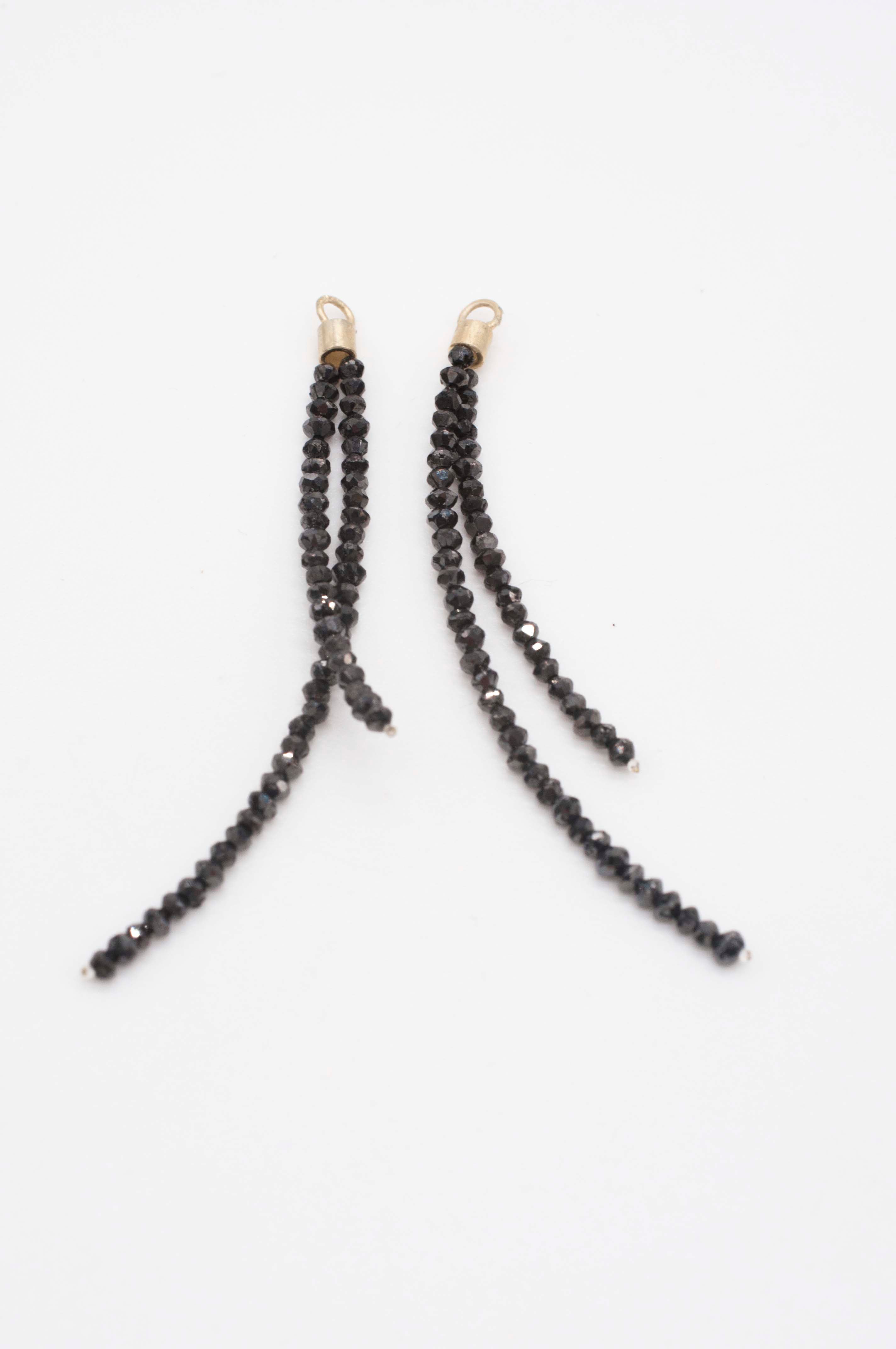 Earring Charms - Black Diamonds