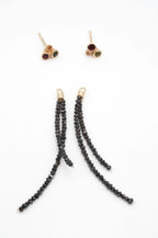 Earring Charms - Black Diamonds