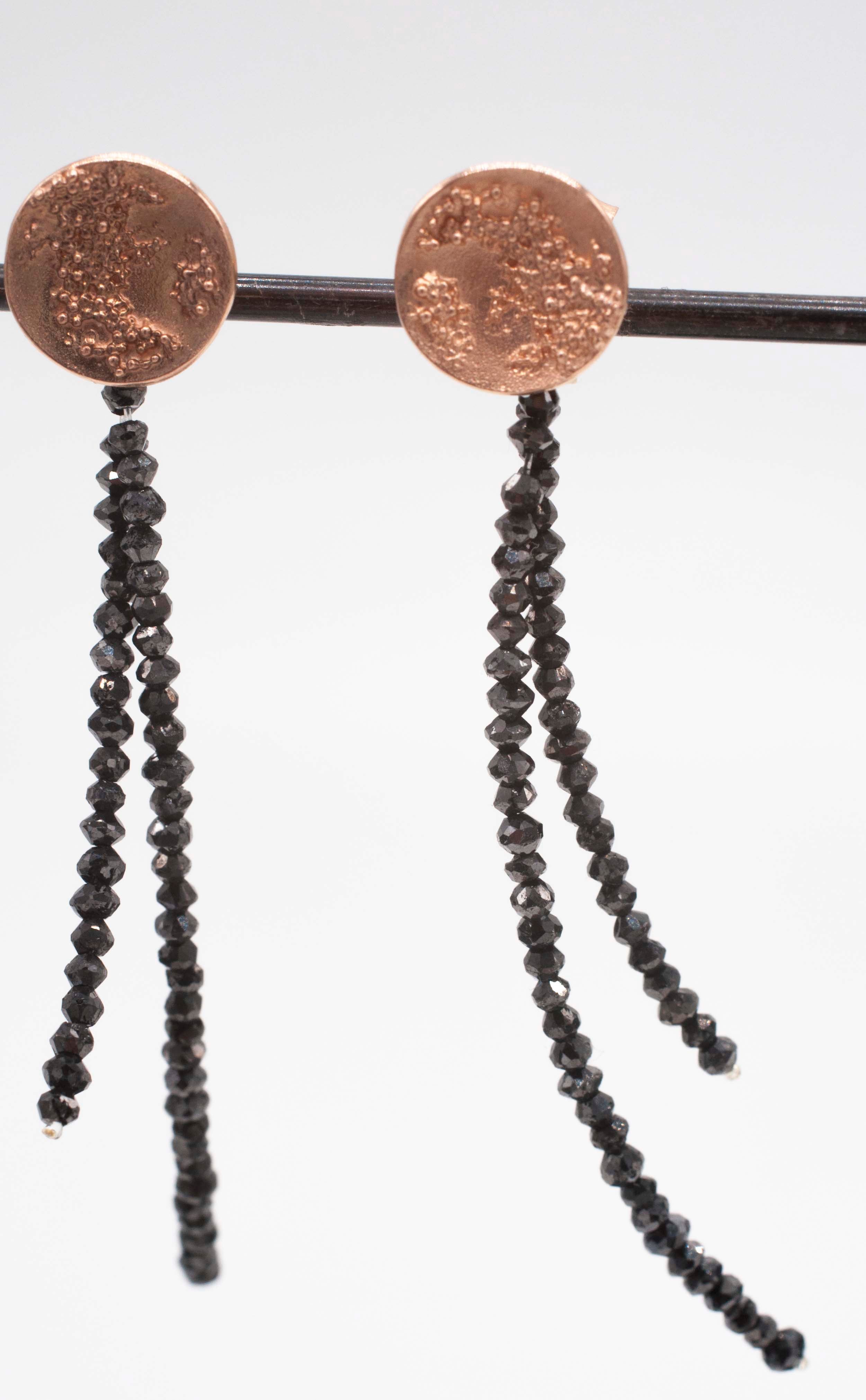 Earring Charms - Black Diamonds